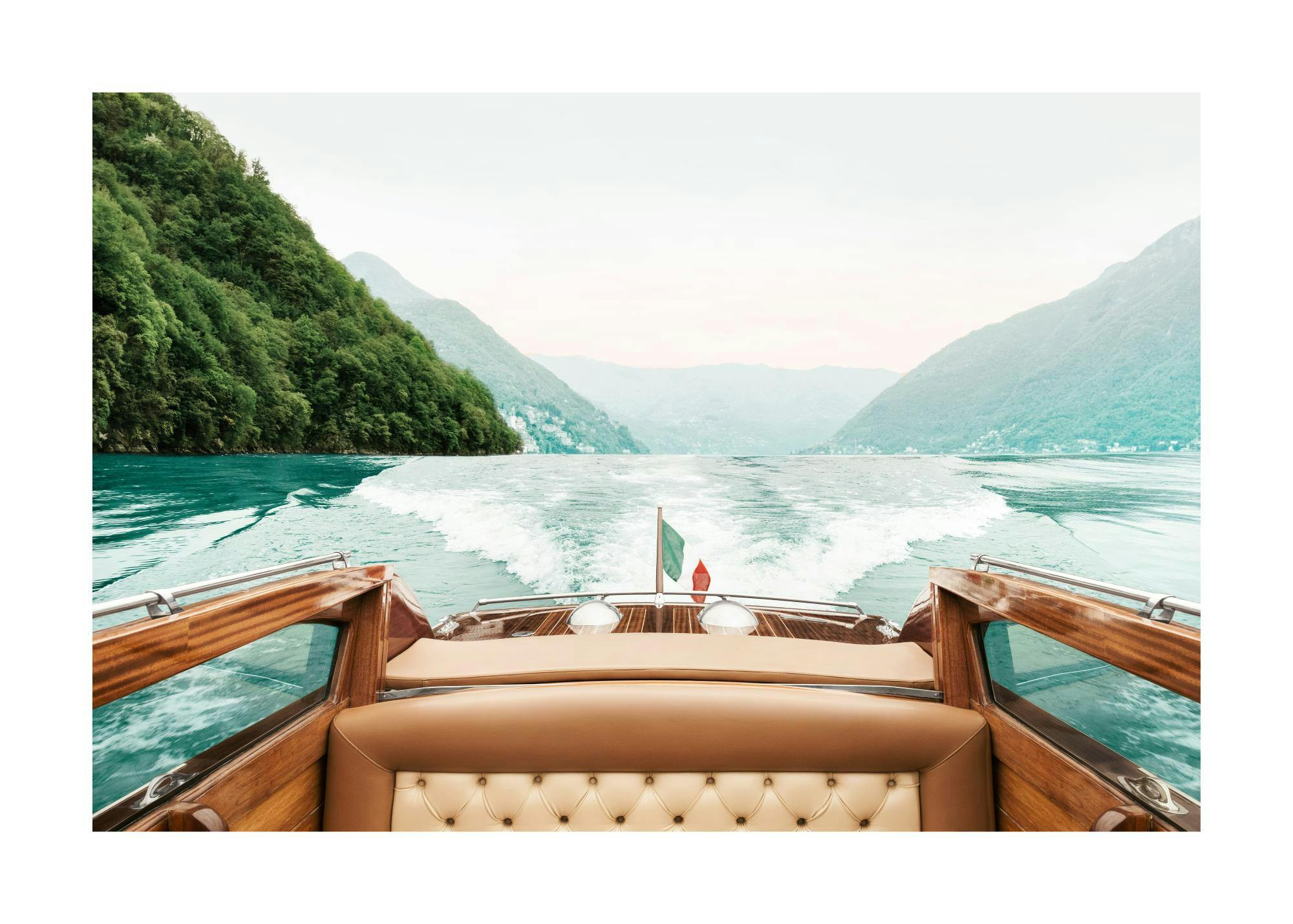 Naviguer sur le Lac de Côme Affiche 0