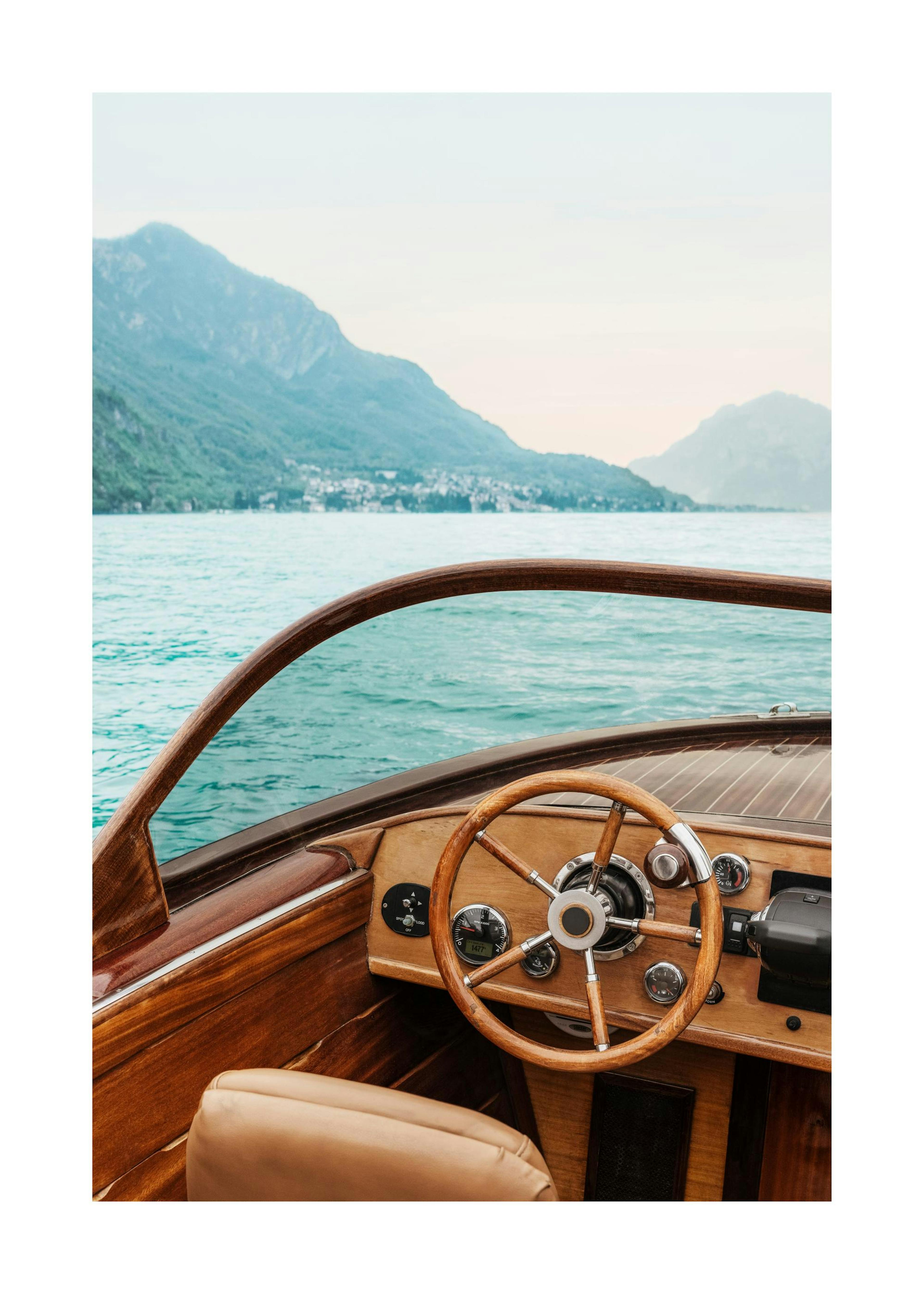 Boat on Lake Como No1 Poster 0
