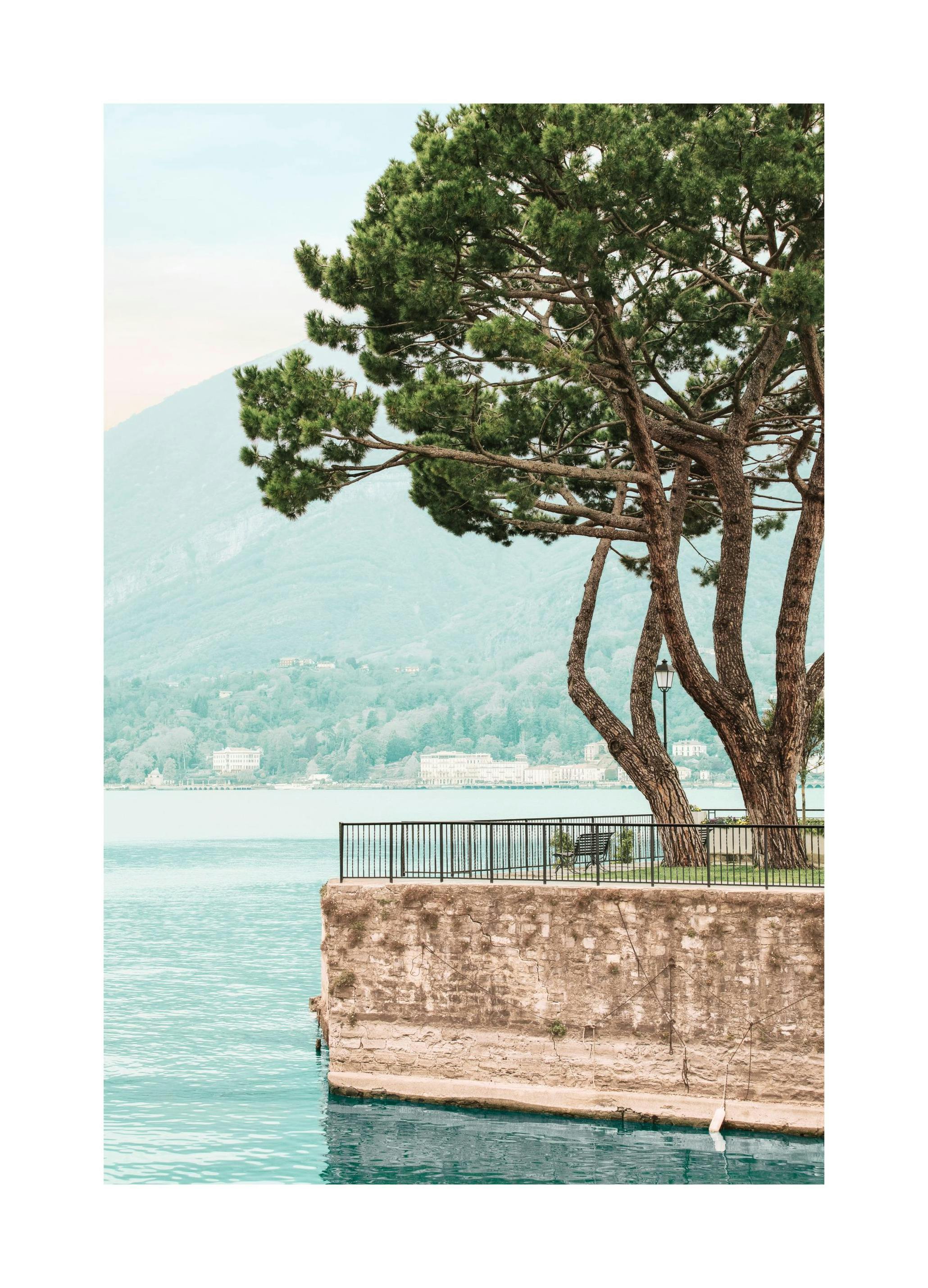 Plakat Utsikt i Bellagio nr. 1 (50x70 cm) - Poster Store