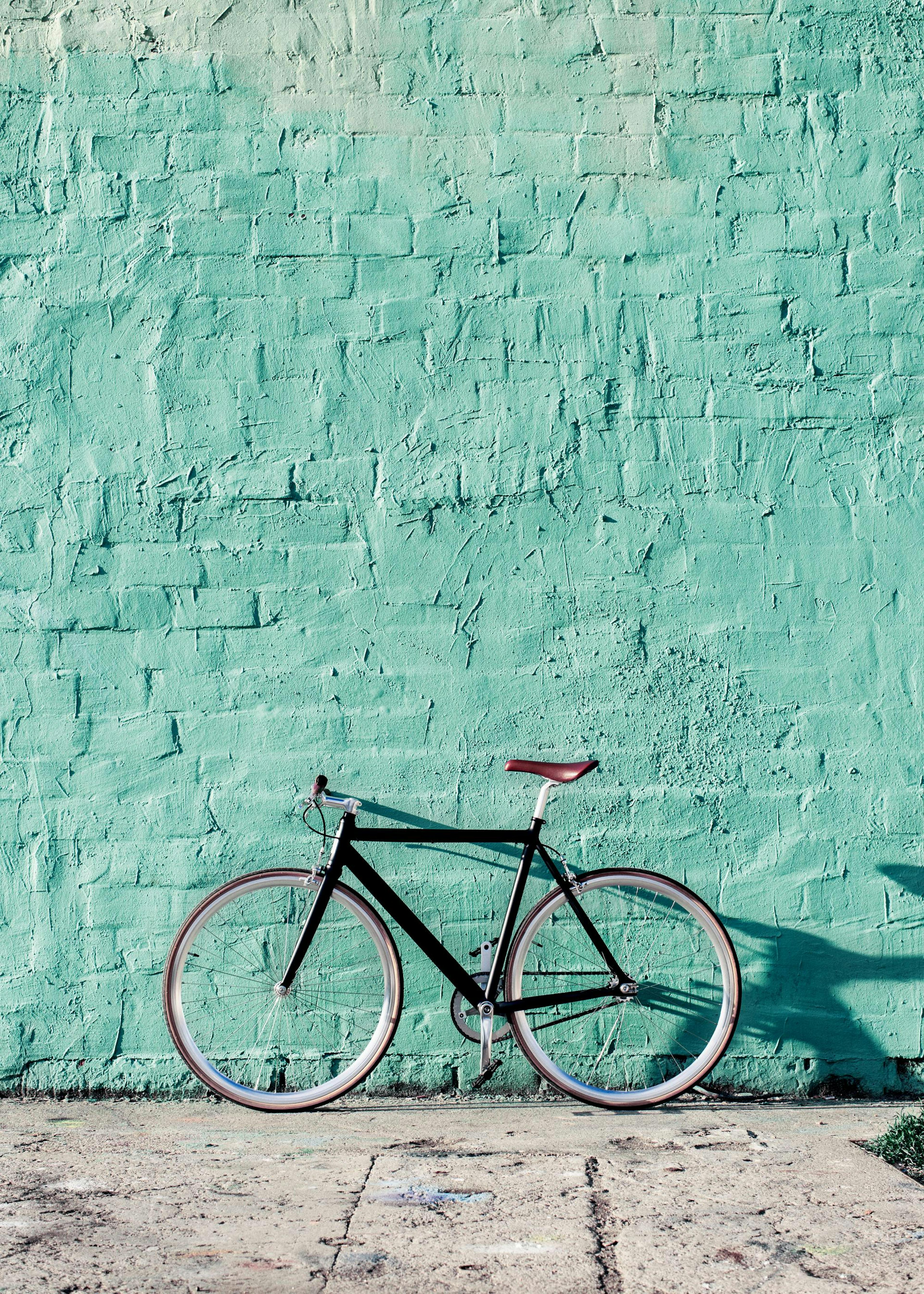 Mint Wall Bike Poster 0