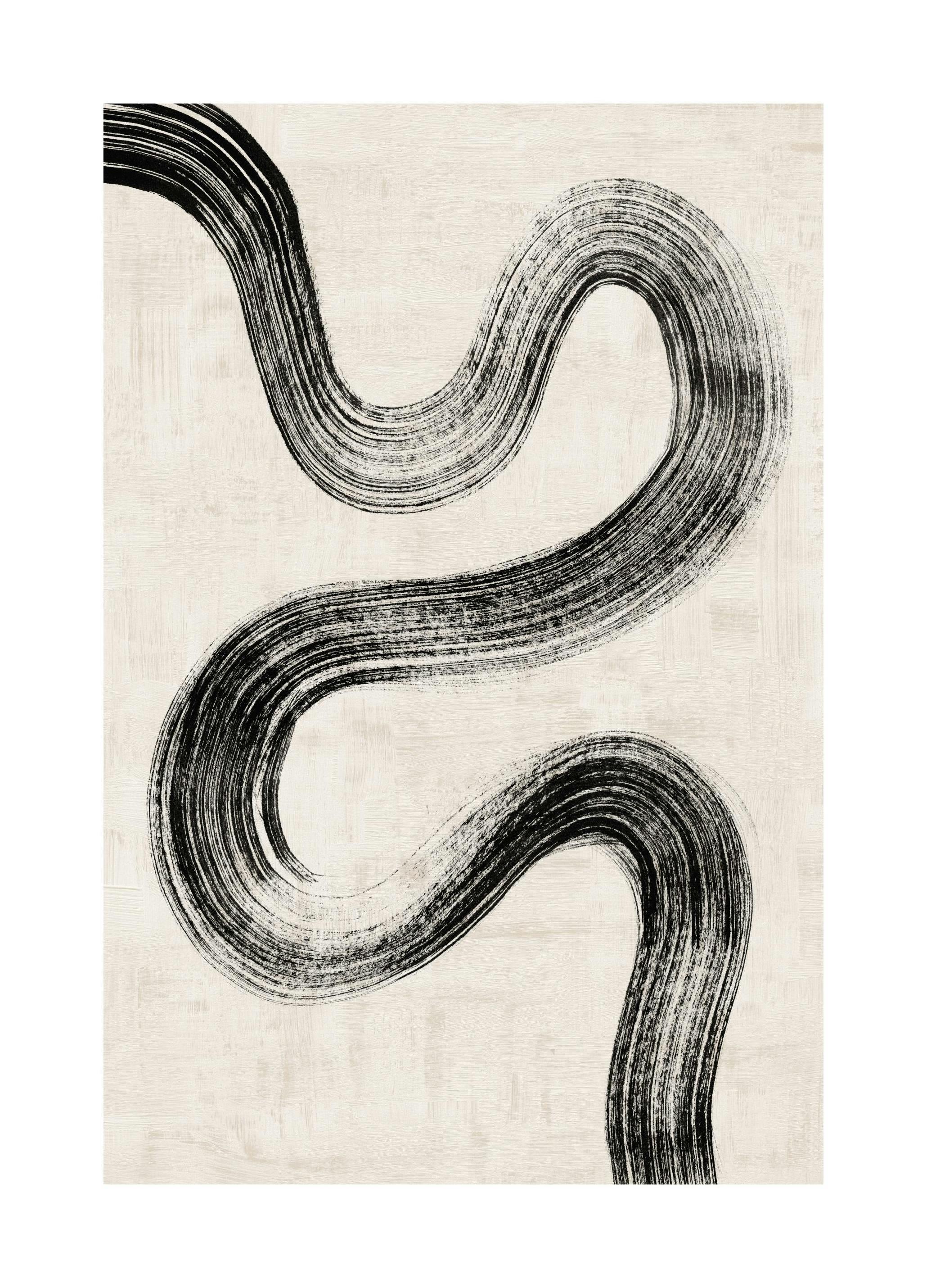 Tintenpinselstrich Poster Nr. 2 (100x150 cm) - Poster Store