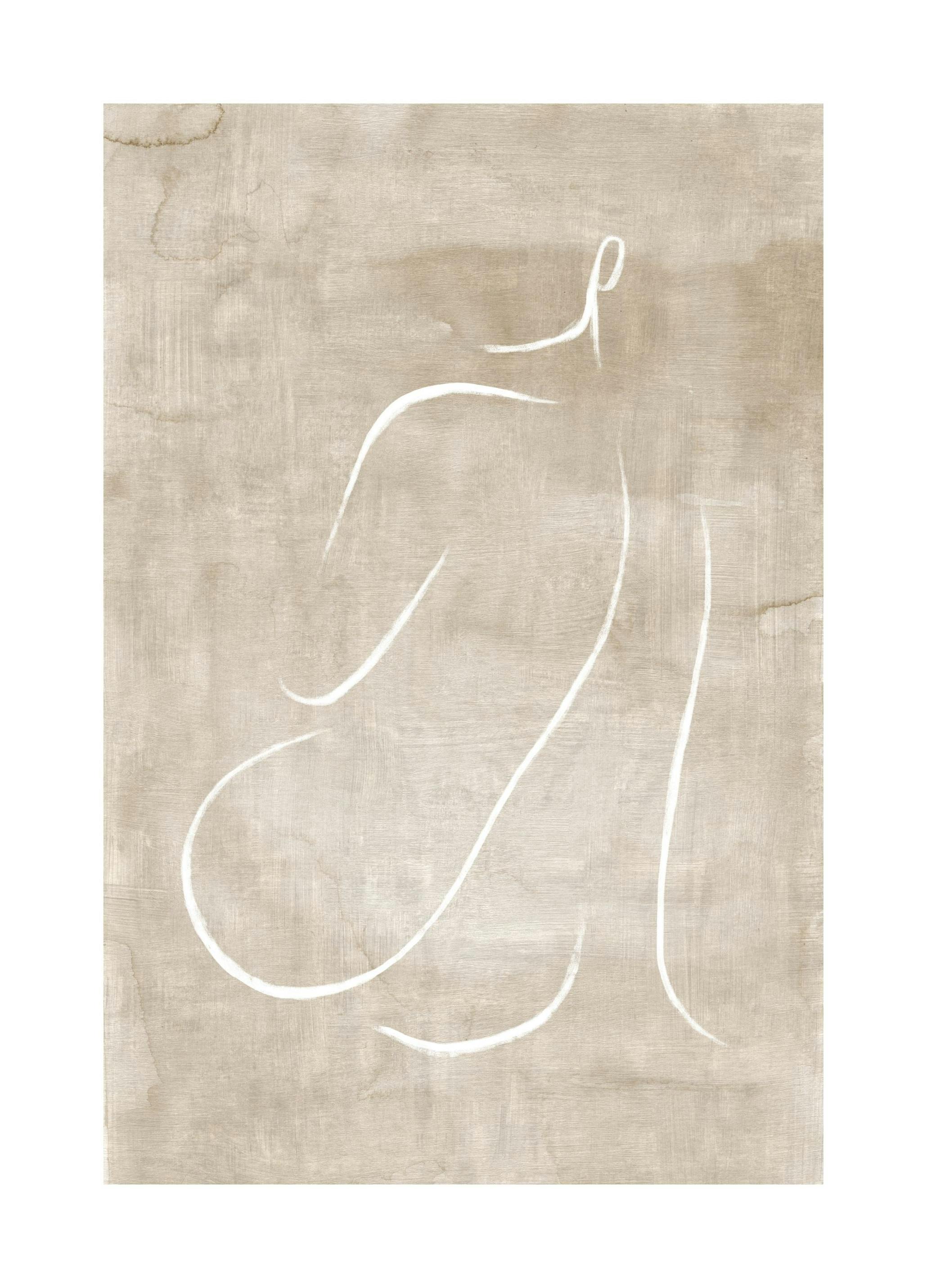 Linee del Corpo Beige Poster (30x40 cm) - Poster Store