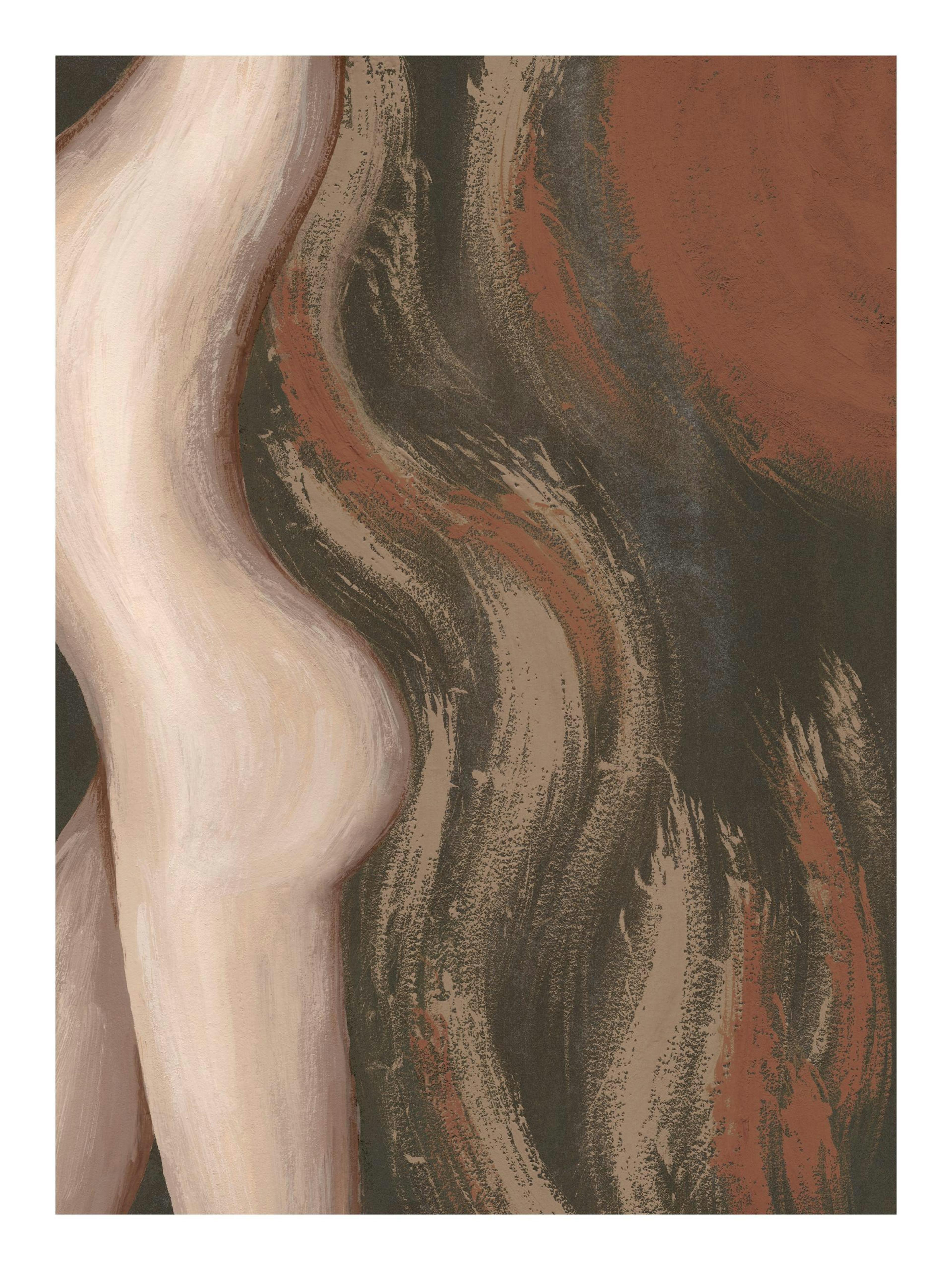 Burnt Abstract Painting Print thumbnail