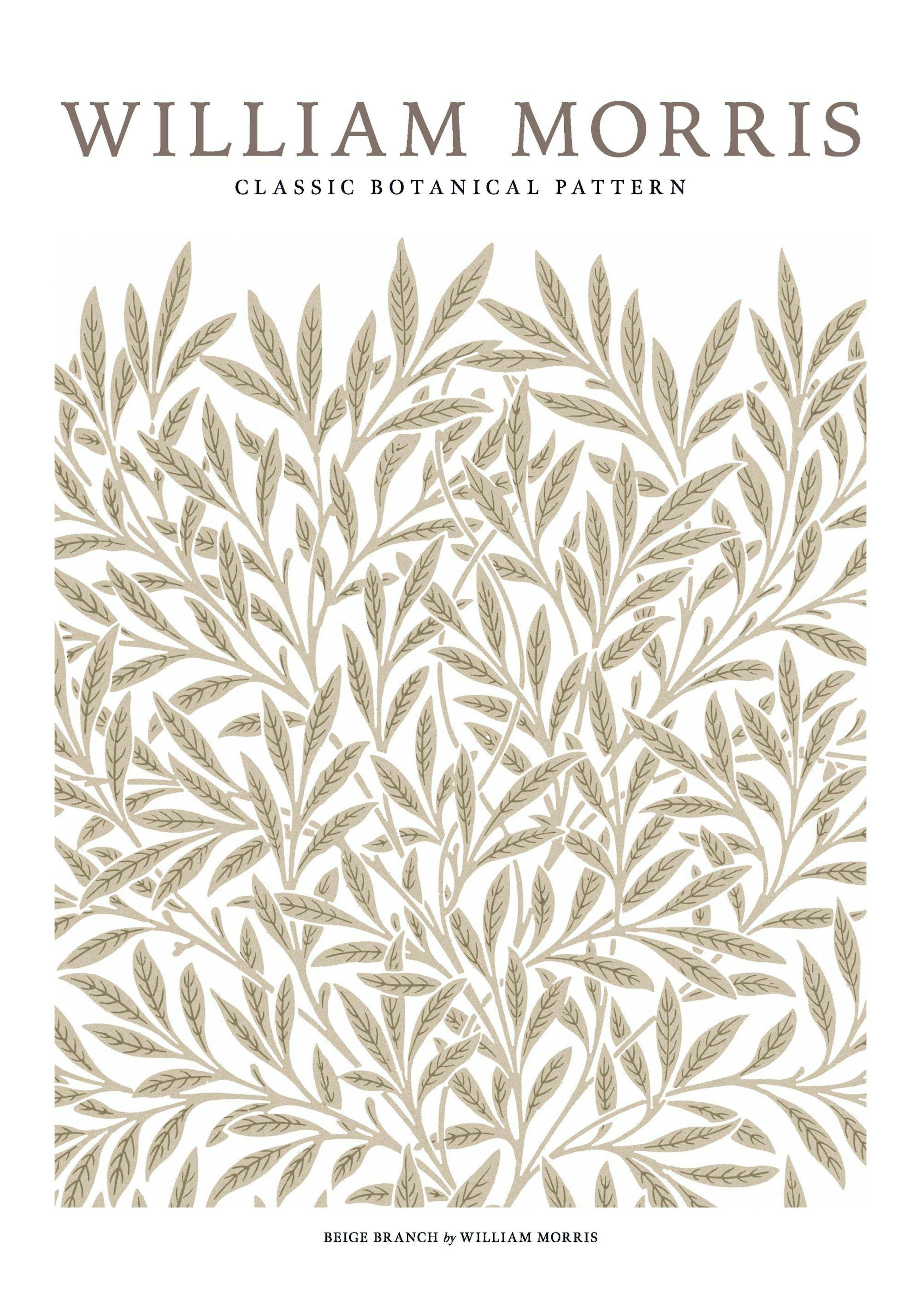 William Morris - Ramo Beige Poster thumbnail
