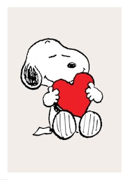 Snoopy Love Plakat Tegneserieillustration Poster Store DK Snoopy Love Plakat Tegneserieillustration Poster Store DK