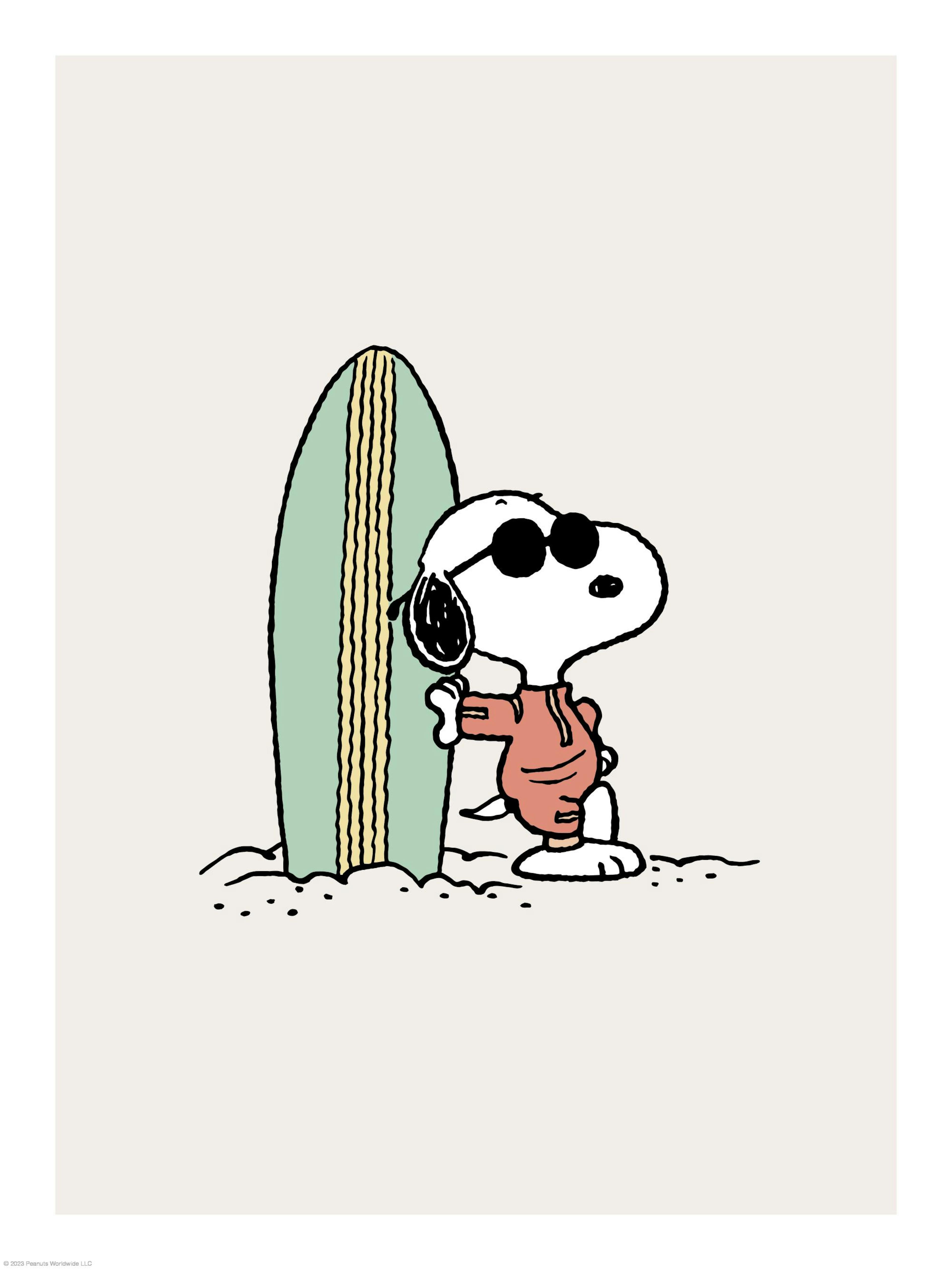 Snoopy Surfboard Poster thumbnail