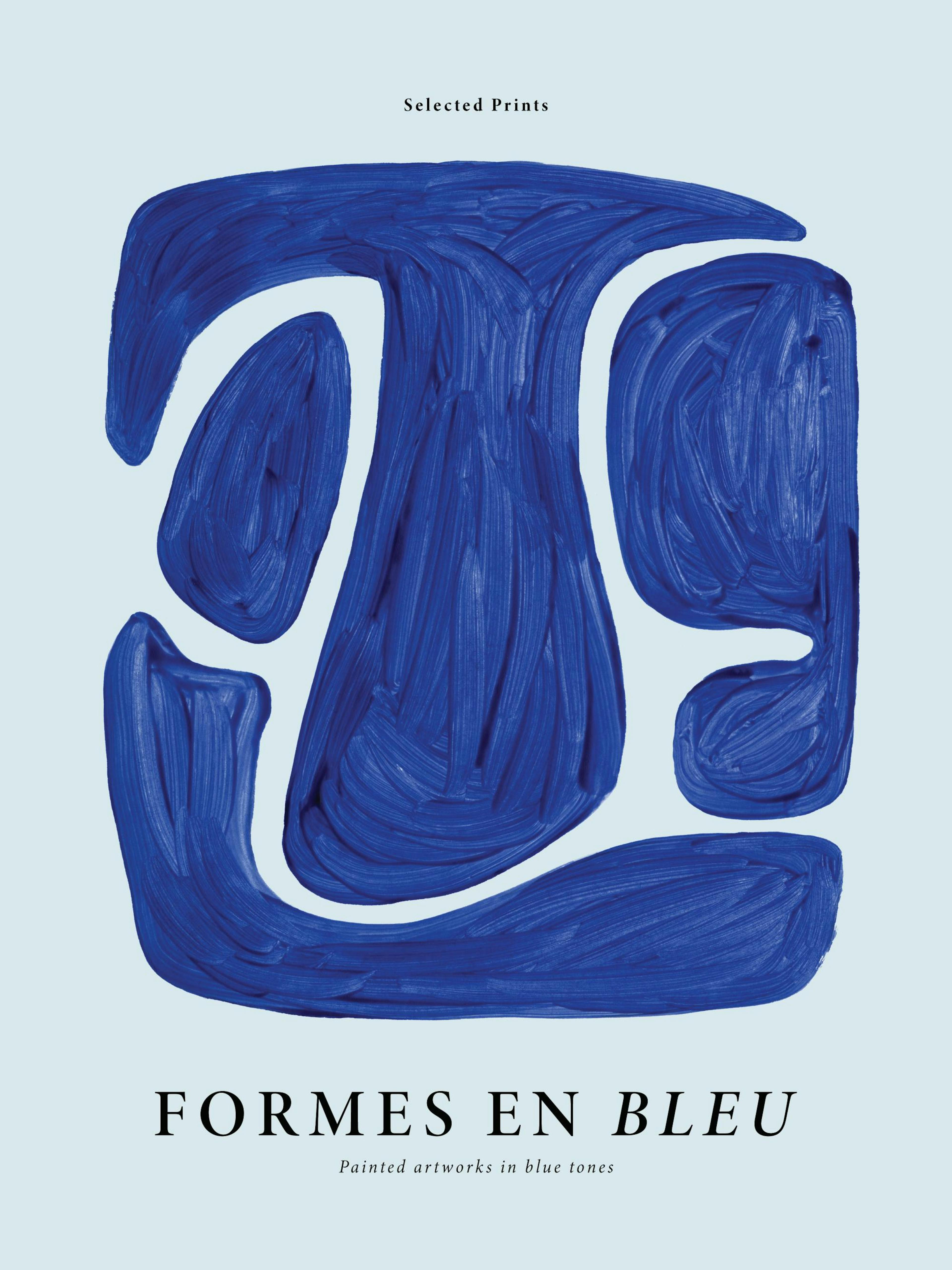 Formes en Bleu No1 Poster thumbnail