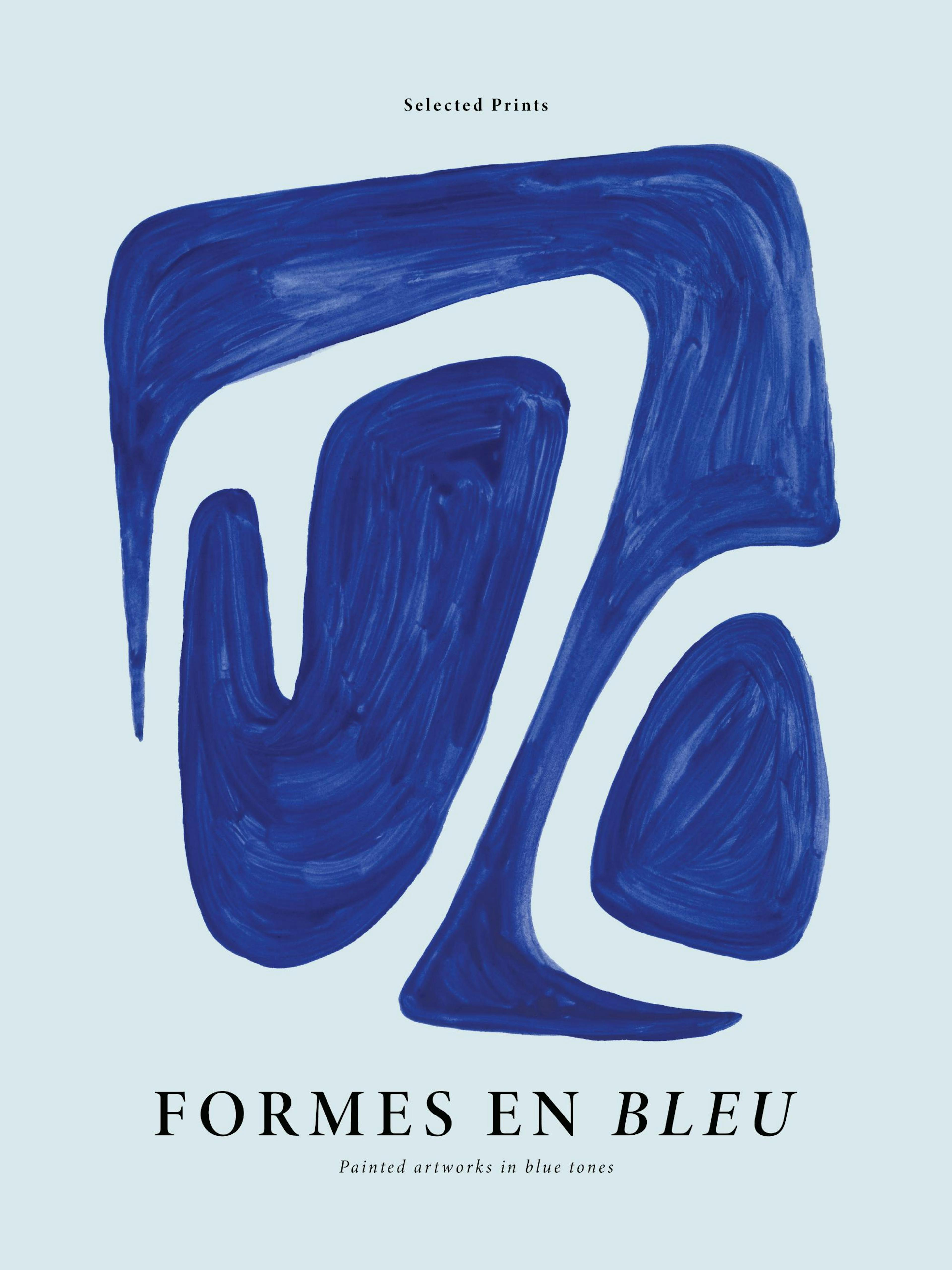 Formes en Bleu No2 Poster thumbnail