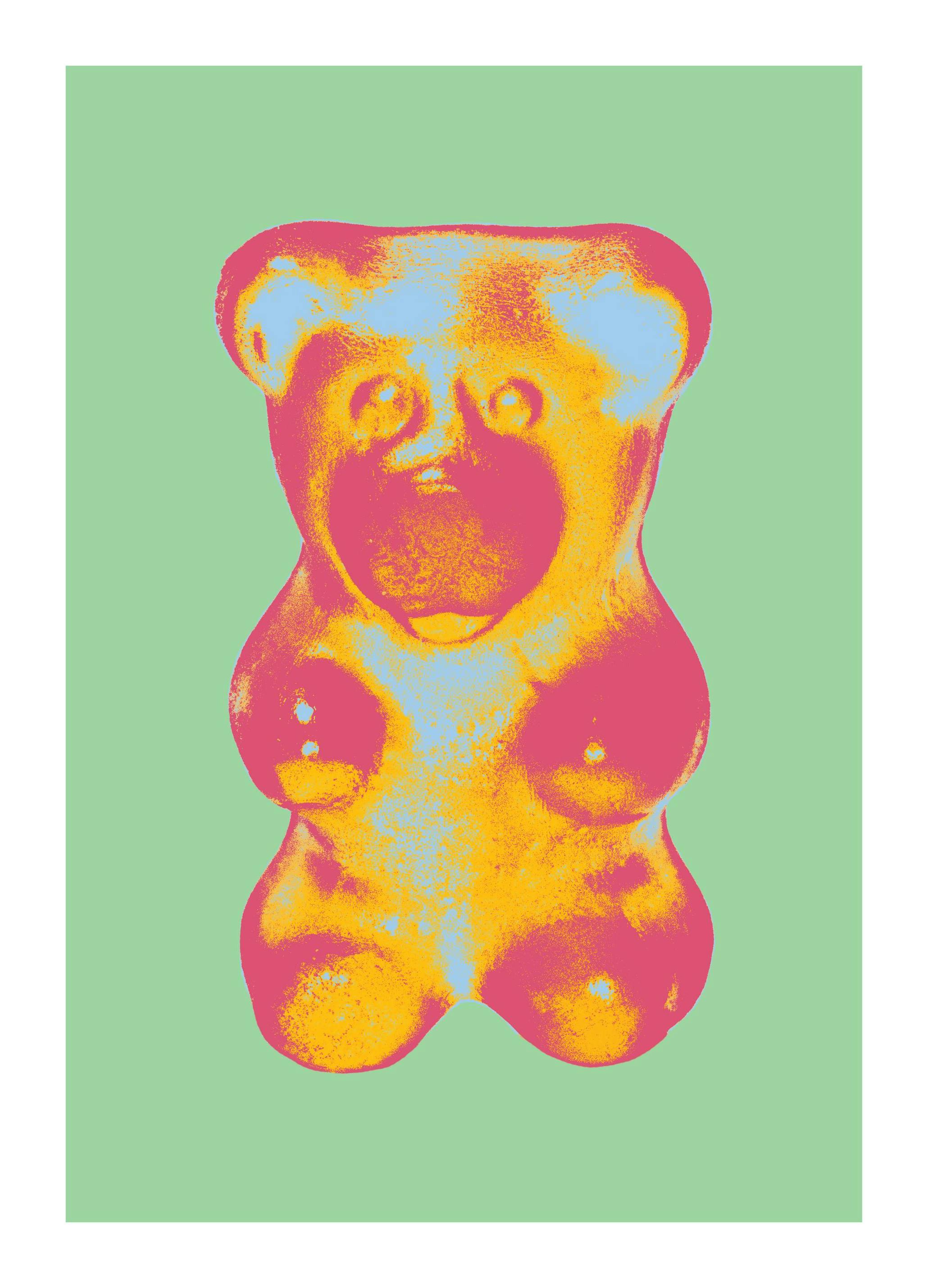 Gumowy Miś Pop Art No1 Plakat (30x40 cm) - Poster Store