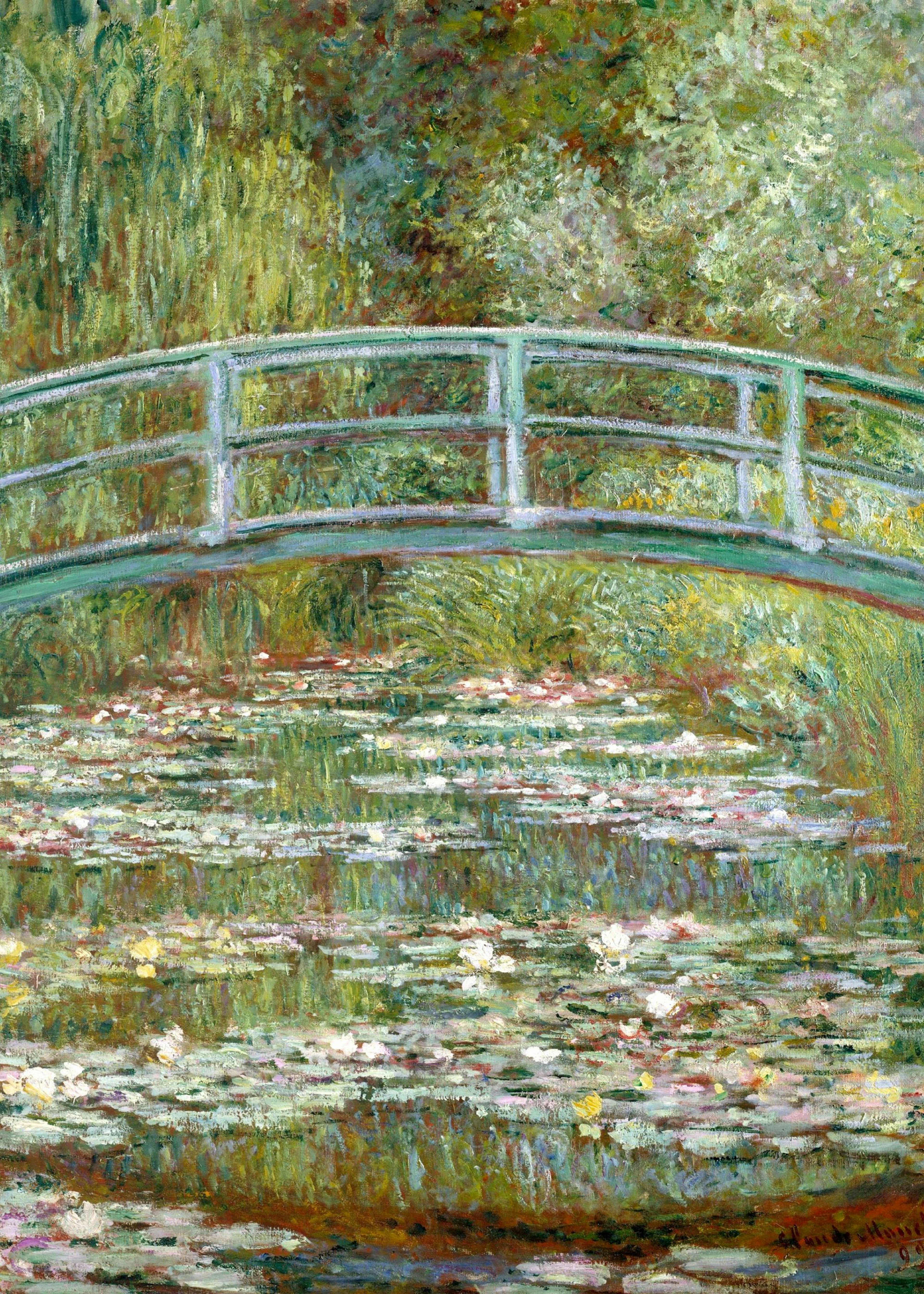 Claude Monet Bridge Over a Pond Poster 0