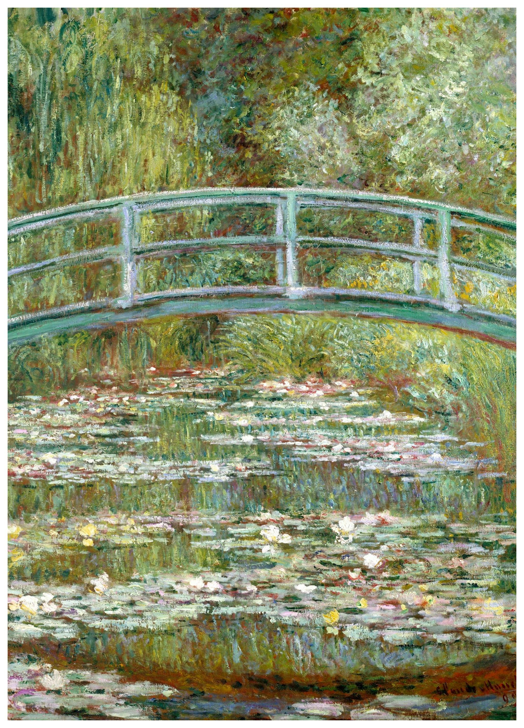 Prints Claude Monet Bridge Over a Pond Poster (50x70 cm) - Poster Store