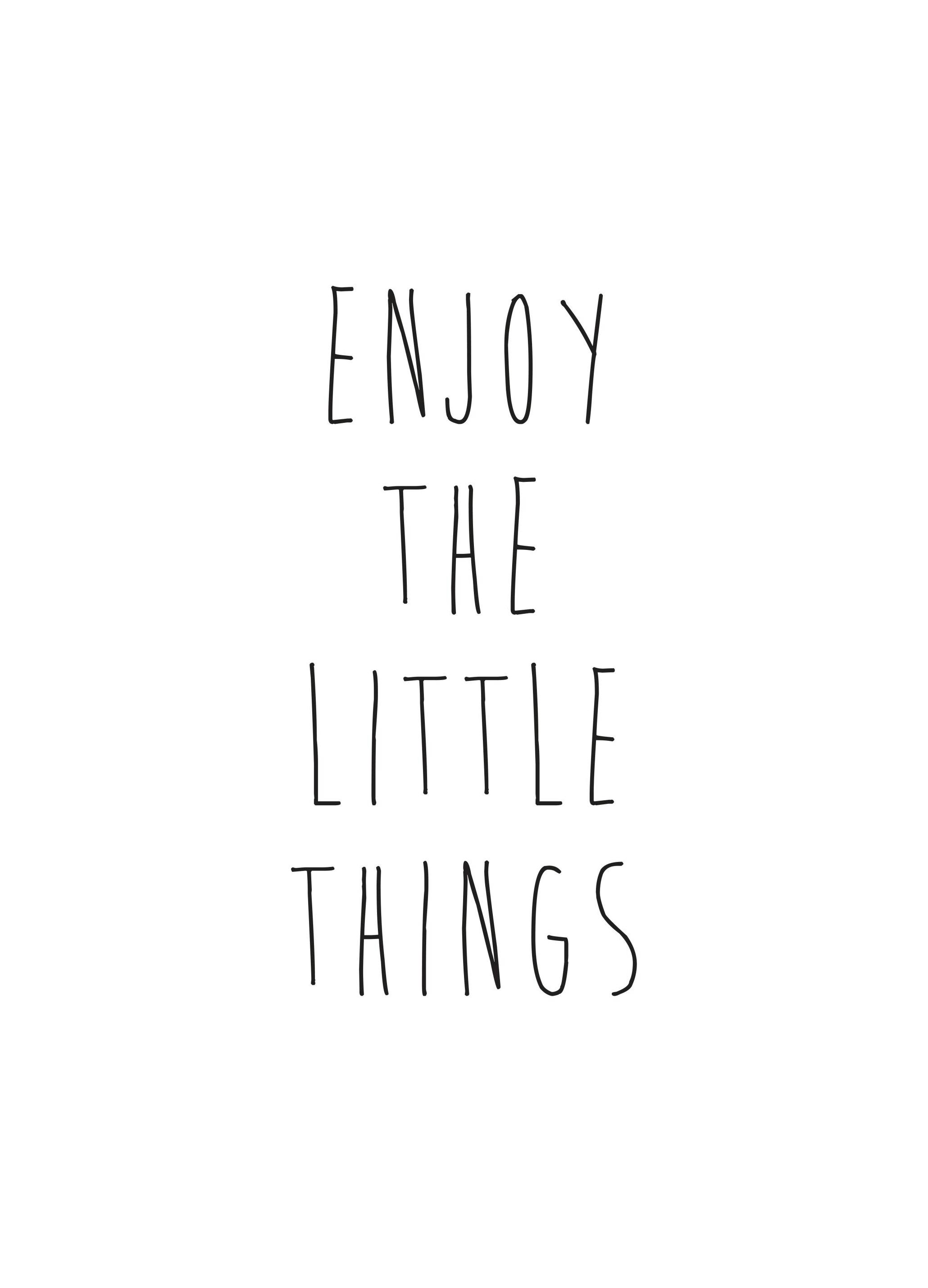 Enjoy the Little Things Poster (13x18 cm) - Poster Store