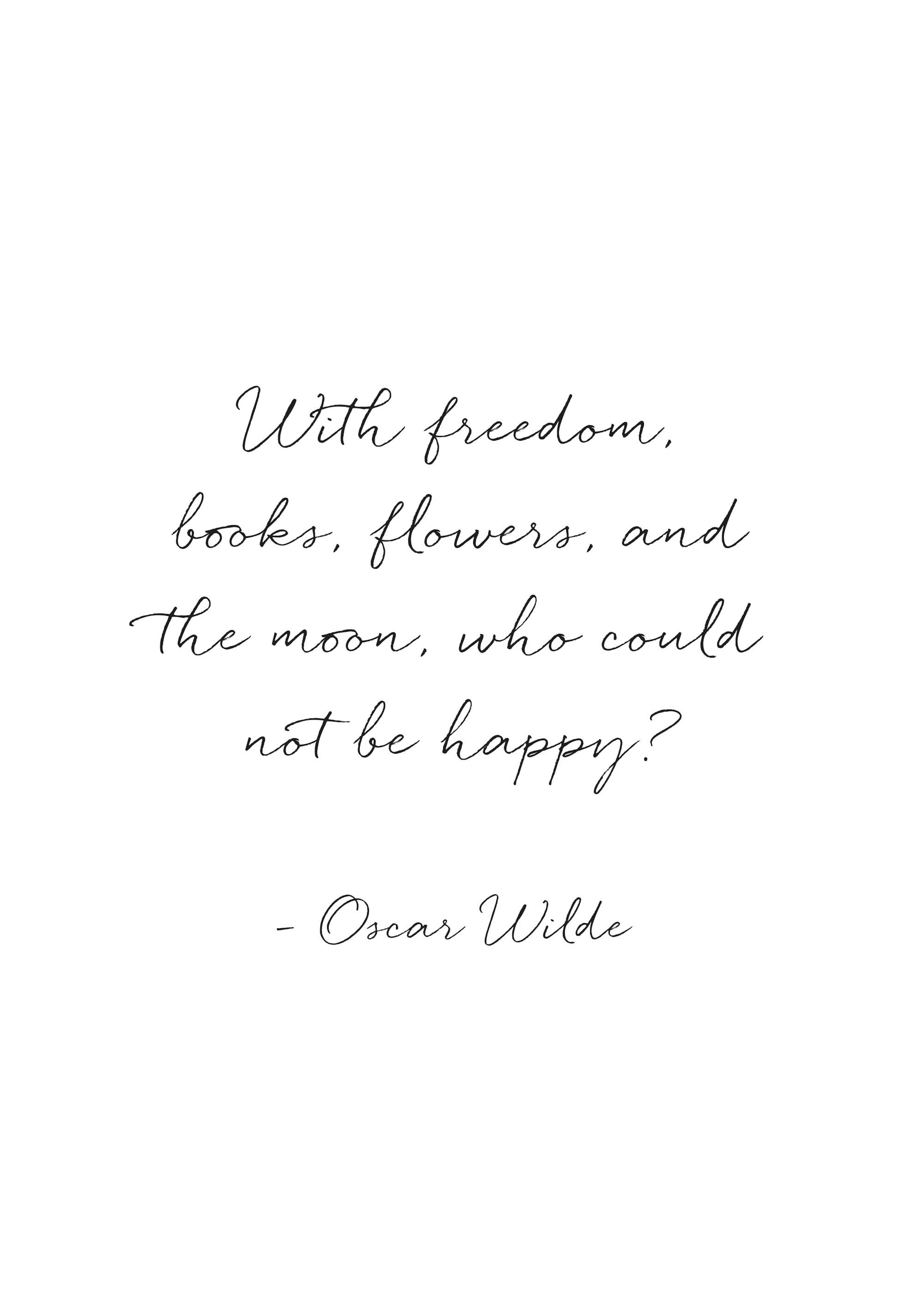 Oscar Wilde Happy Poster 0