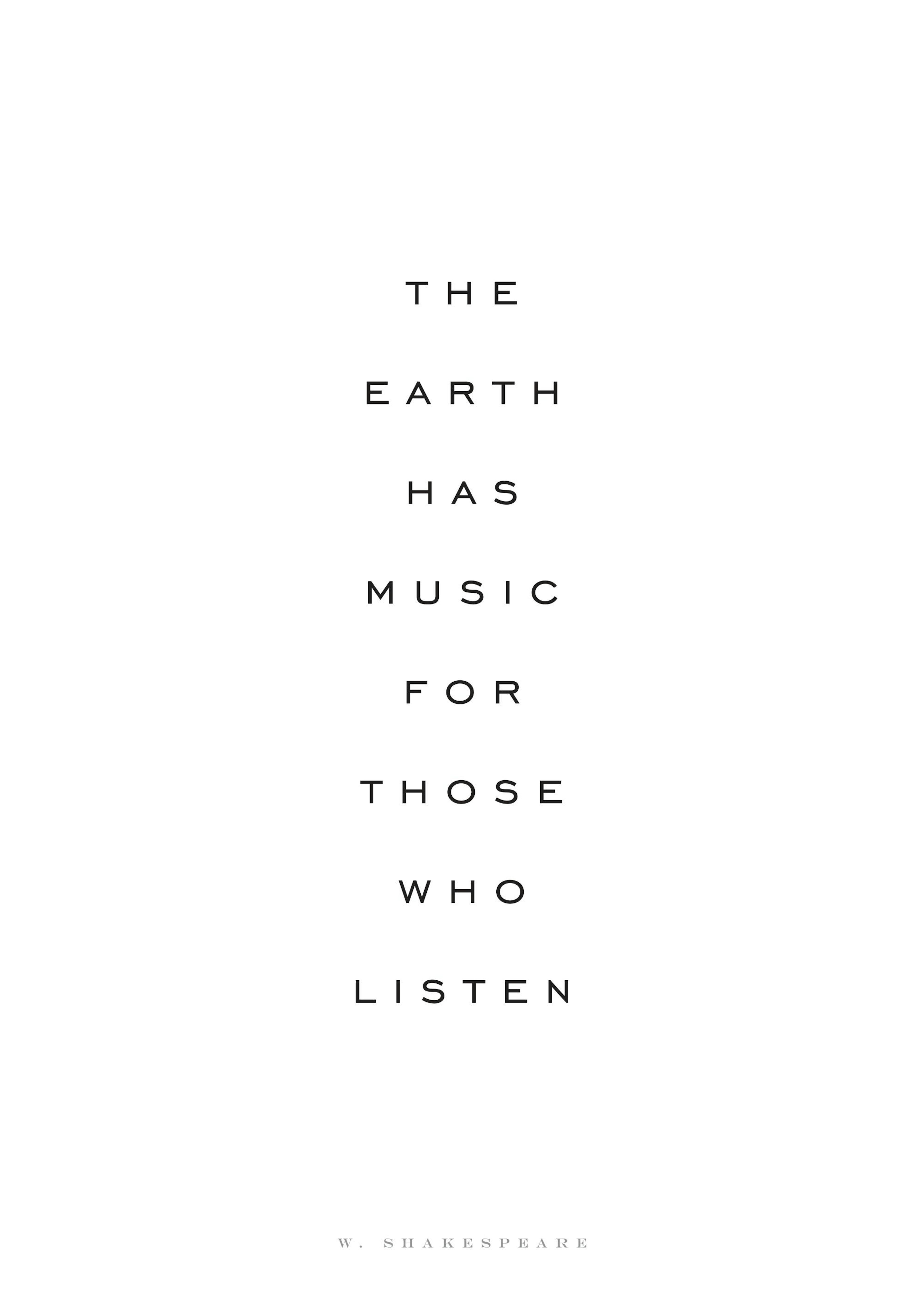 The Earth Has Music Póster 0