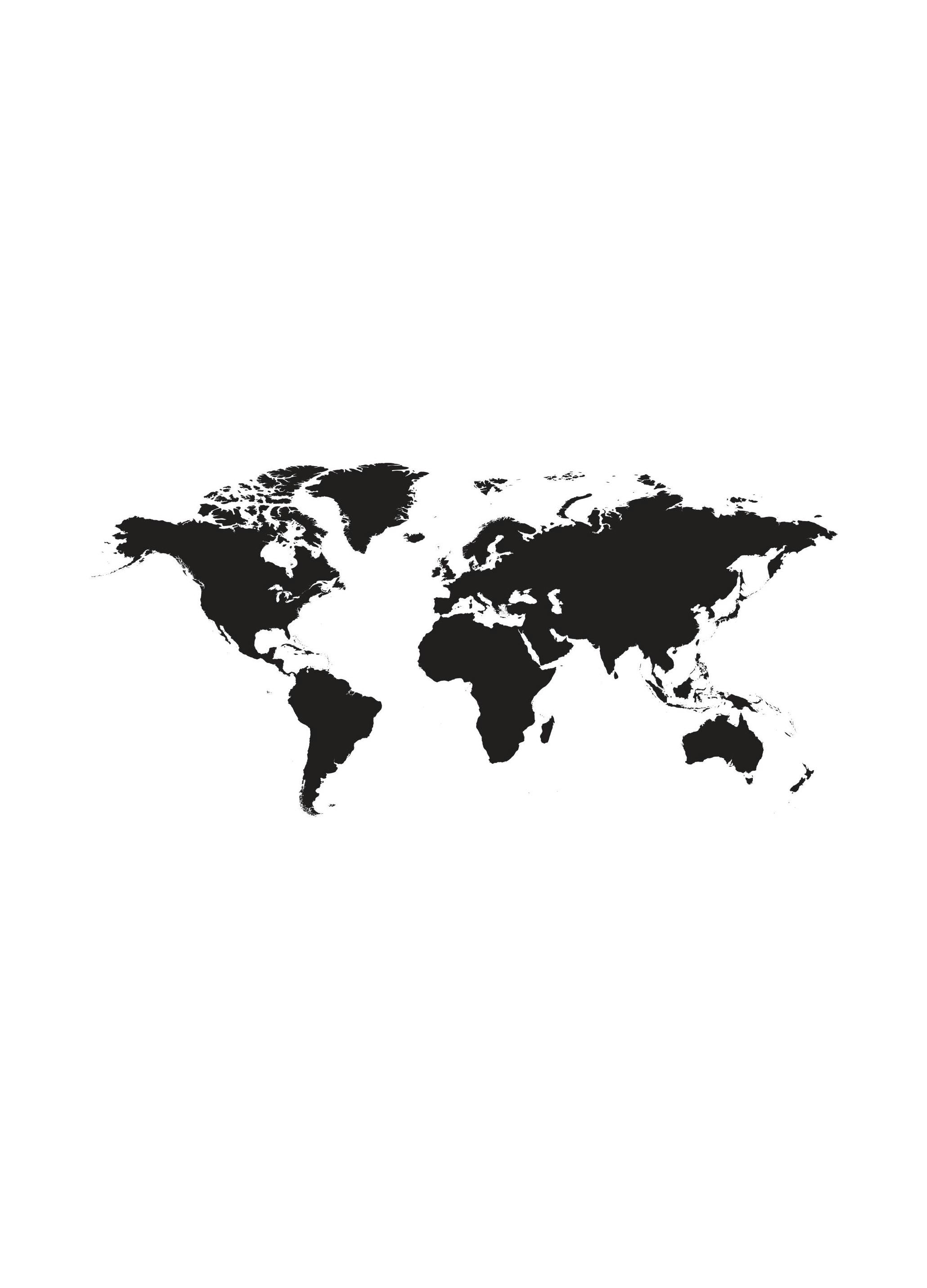 Plakat Mapa Świata (13x18 cm) - Poster Store