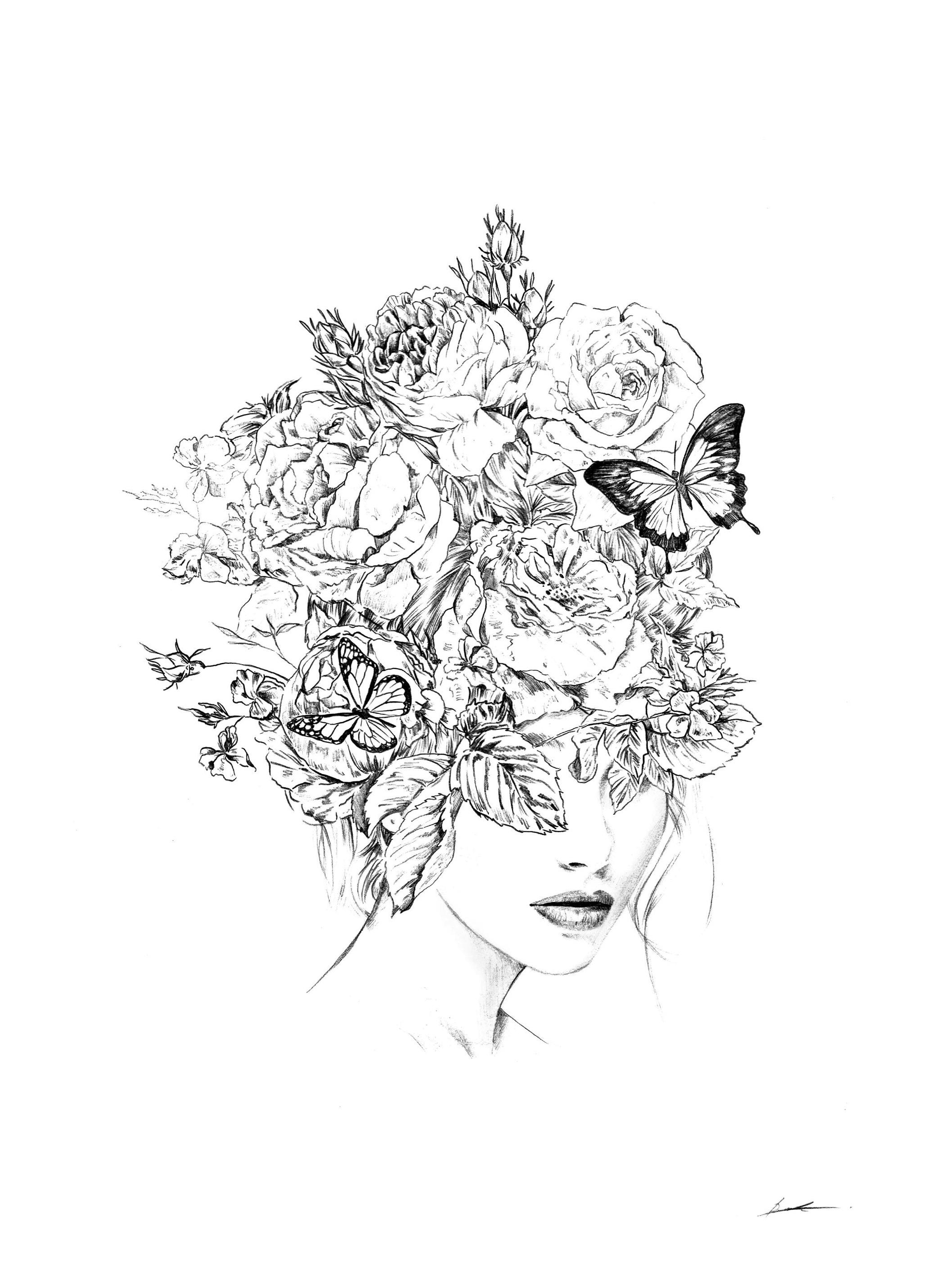 Prints Flower head Poster (30x40 cm) - Poster Store