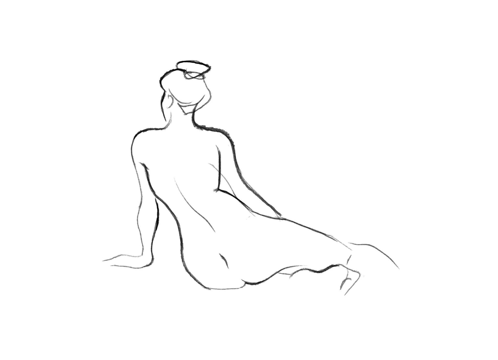 Nude sketch I Poster (50x70 cm) - Poster Store