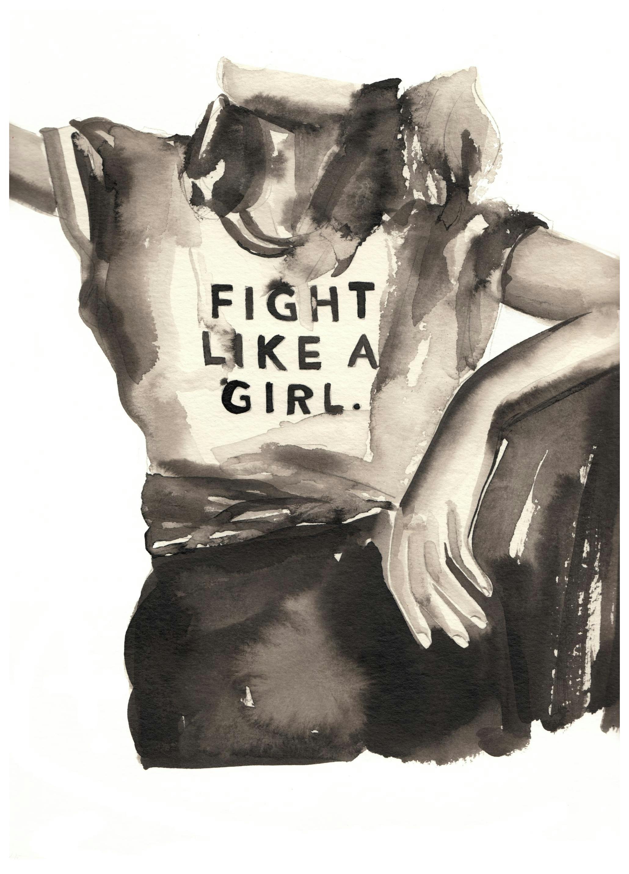 Fight like a Girl Poster (30x40 cm) - Poster Store