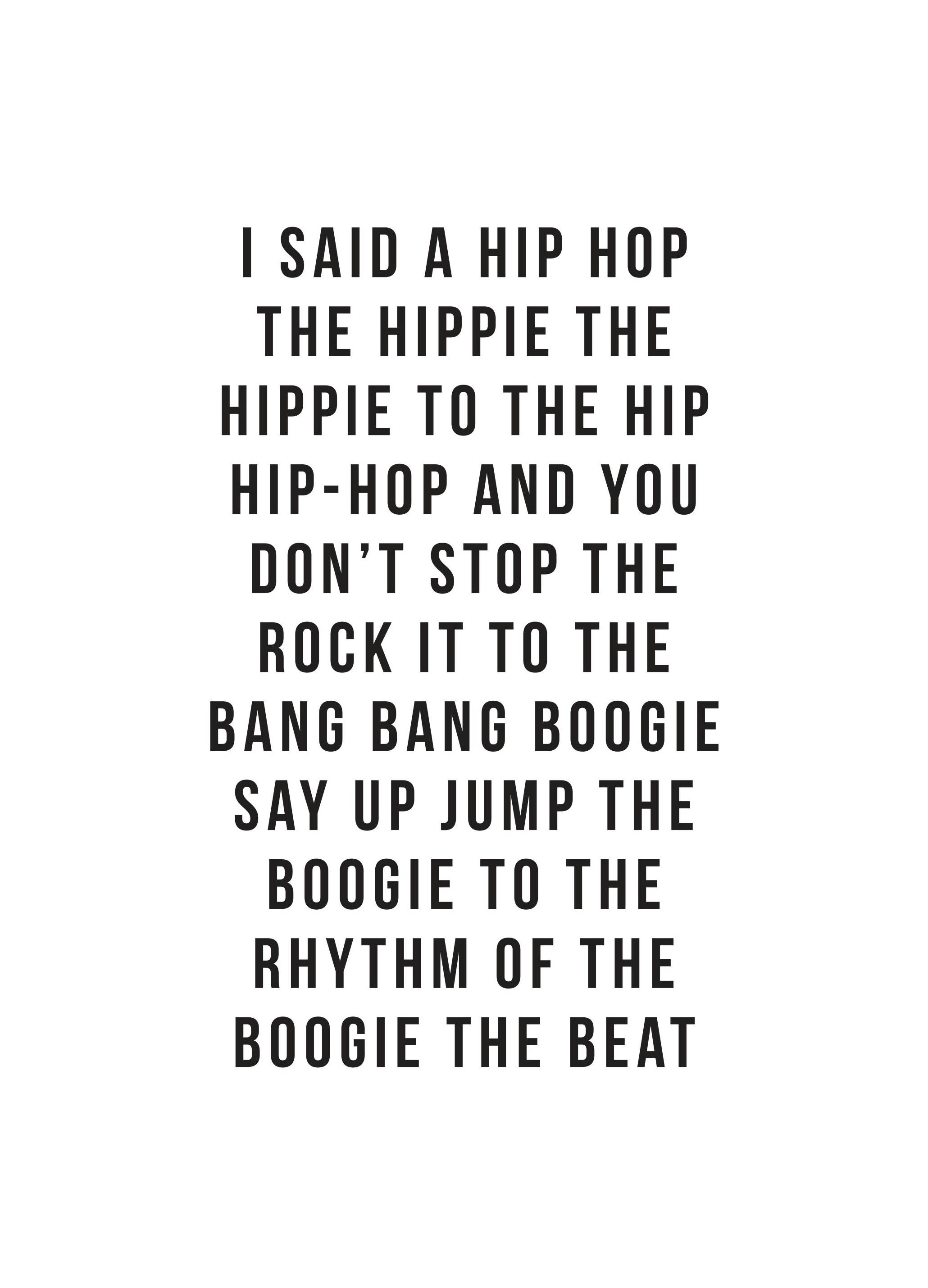 I said a hip hop Poster (30x40 cm) - Poster Store