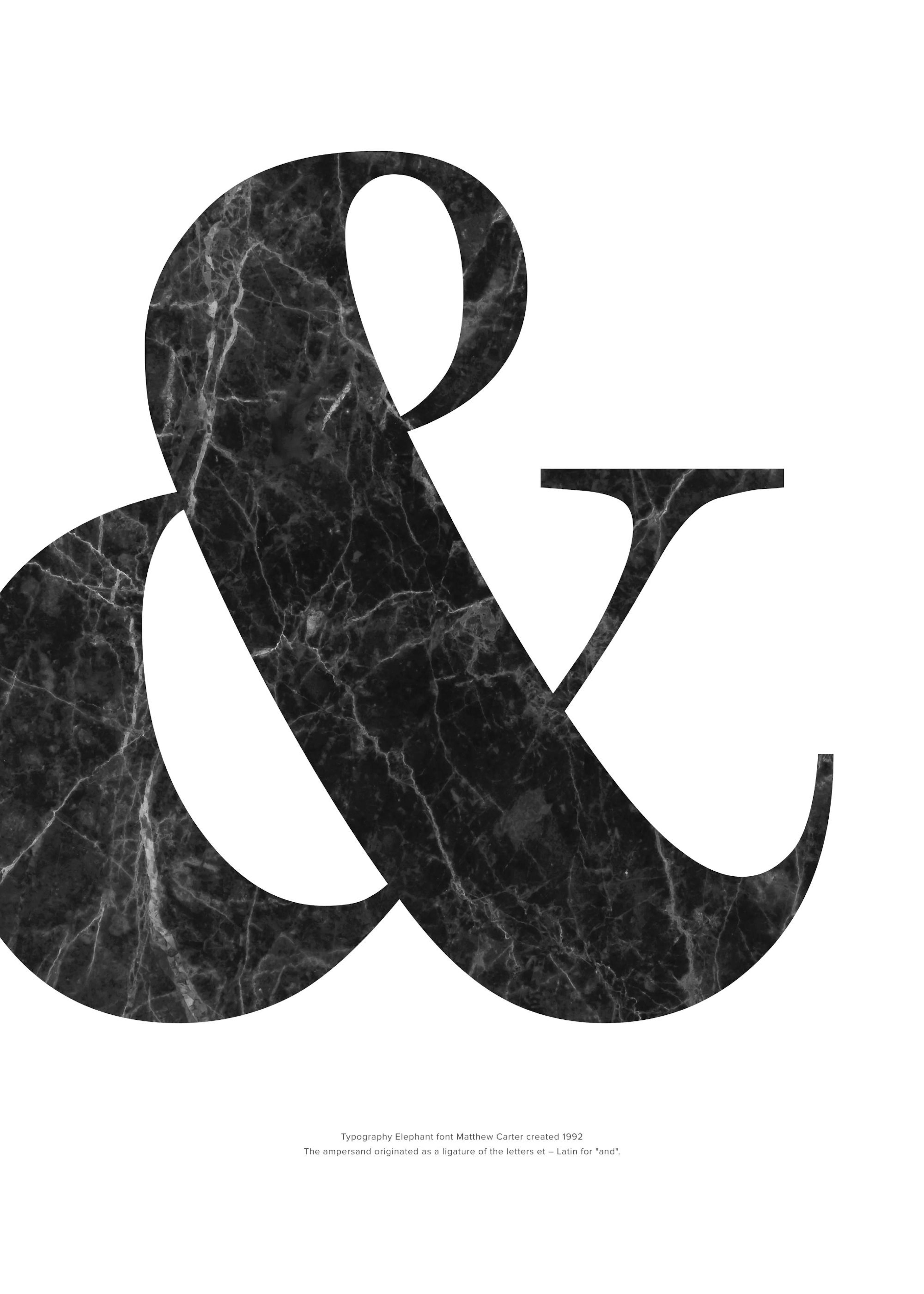 Ampersand & Marble Poster 0