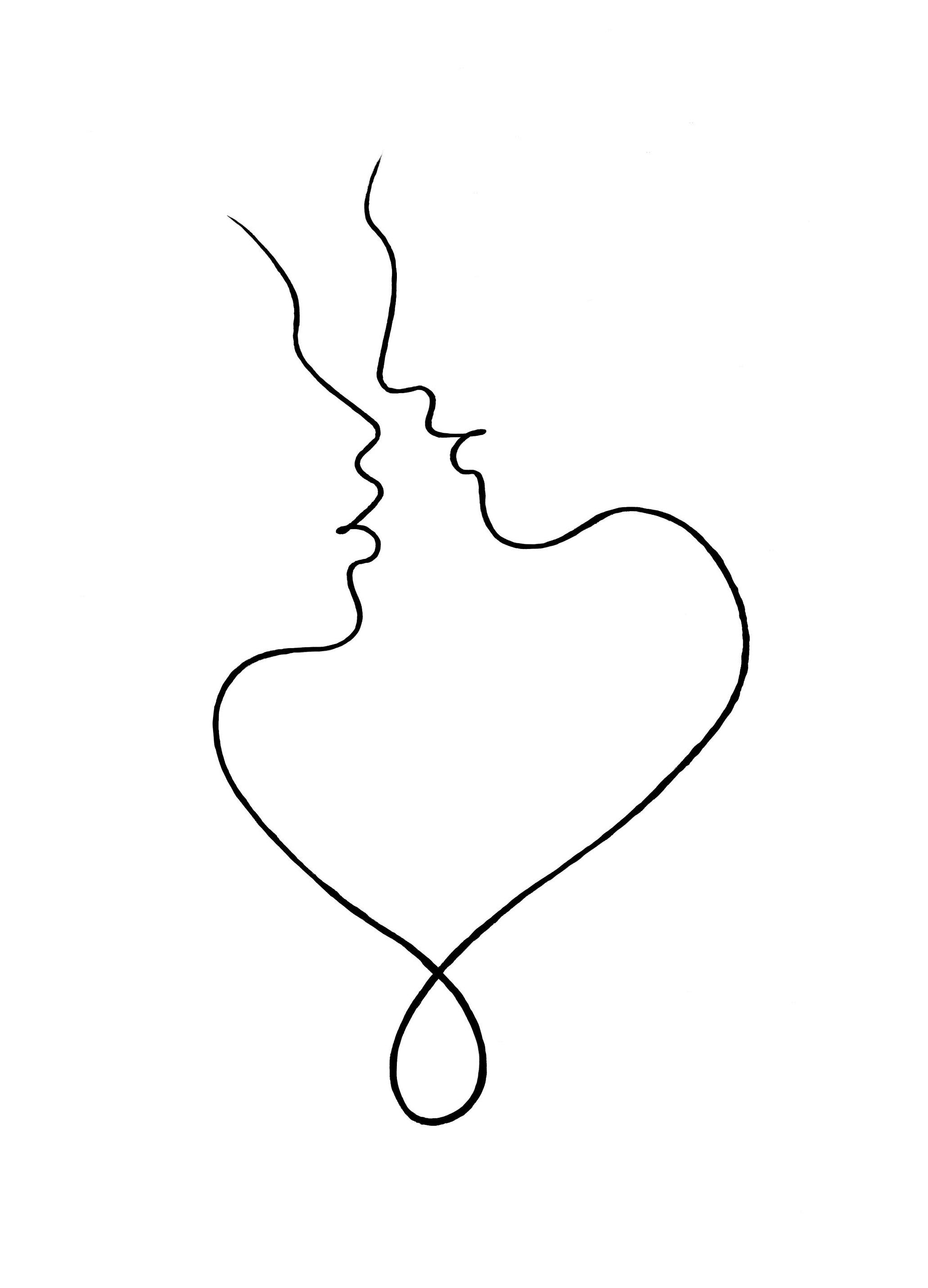 Almost Kiss Poster (30x40 cm) - Poster Store