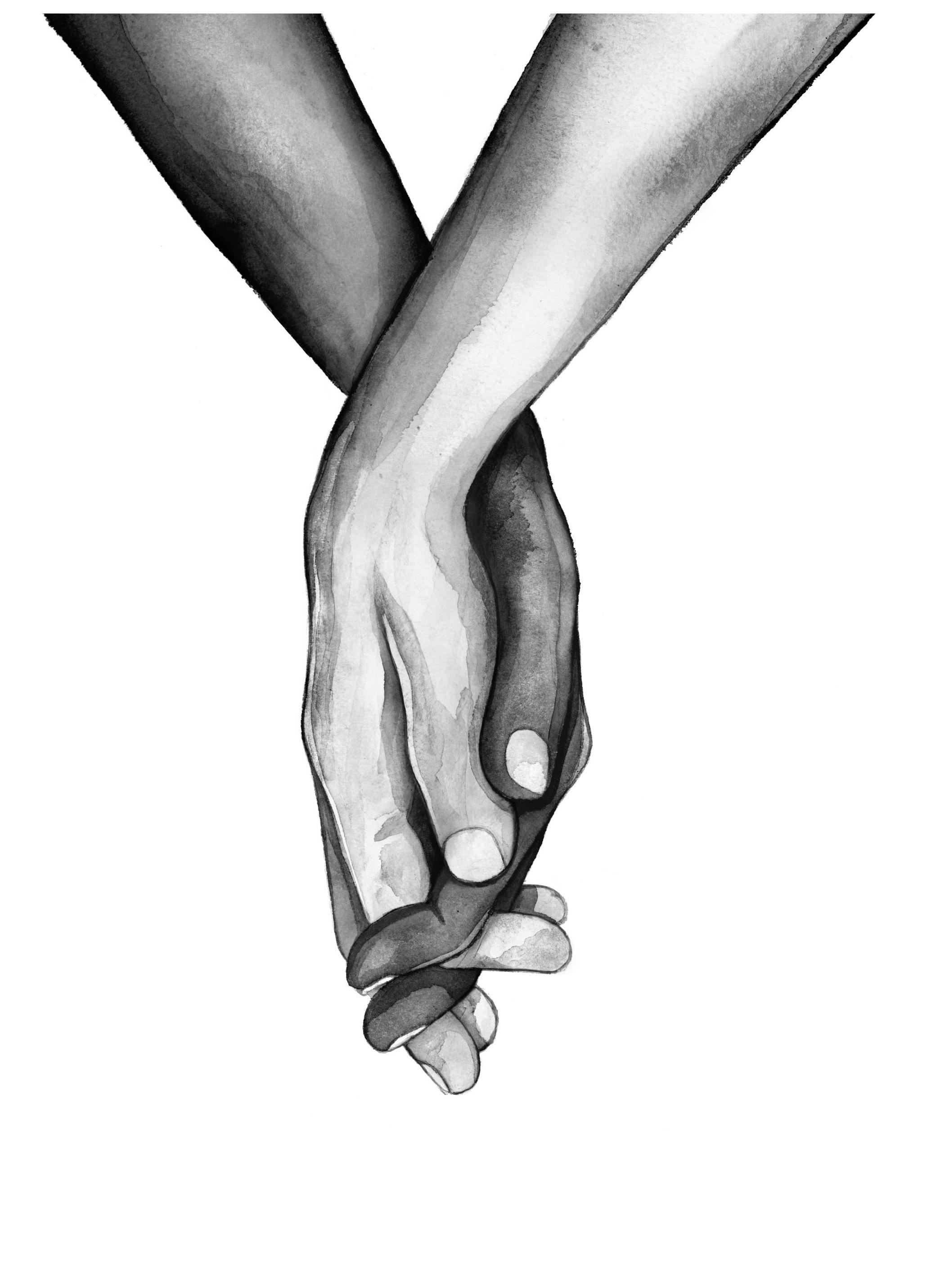 Holding Hands Poster (50x70 cm) - Poster Store