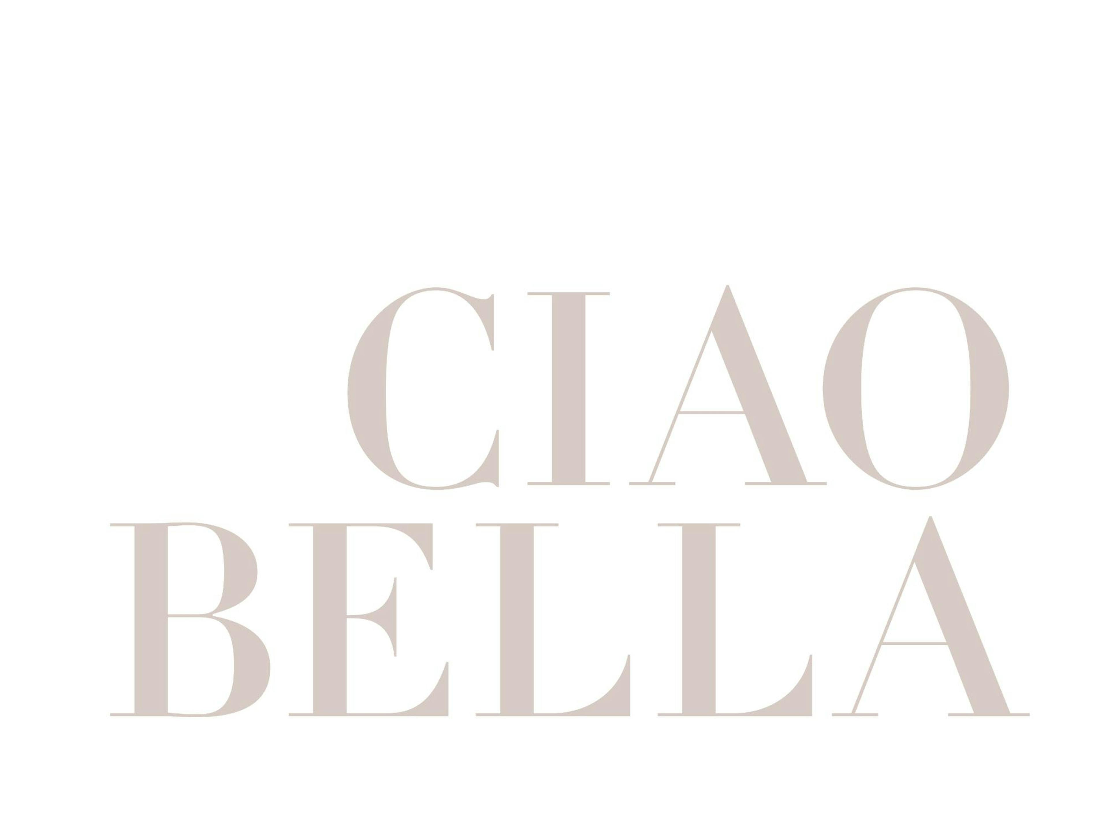 لوحة عبارة 'Ciao Bella' 0
