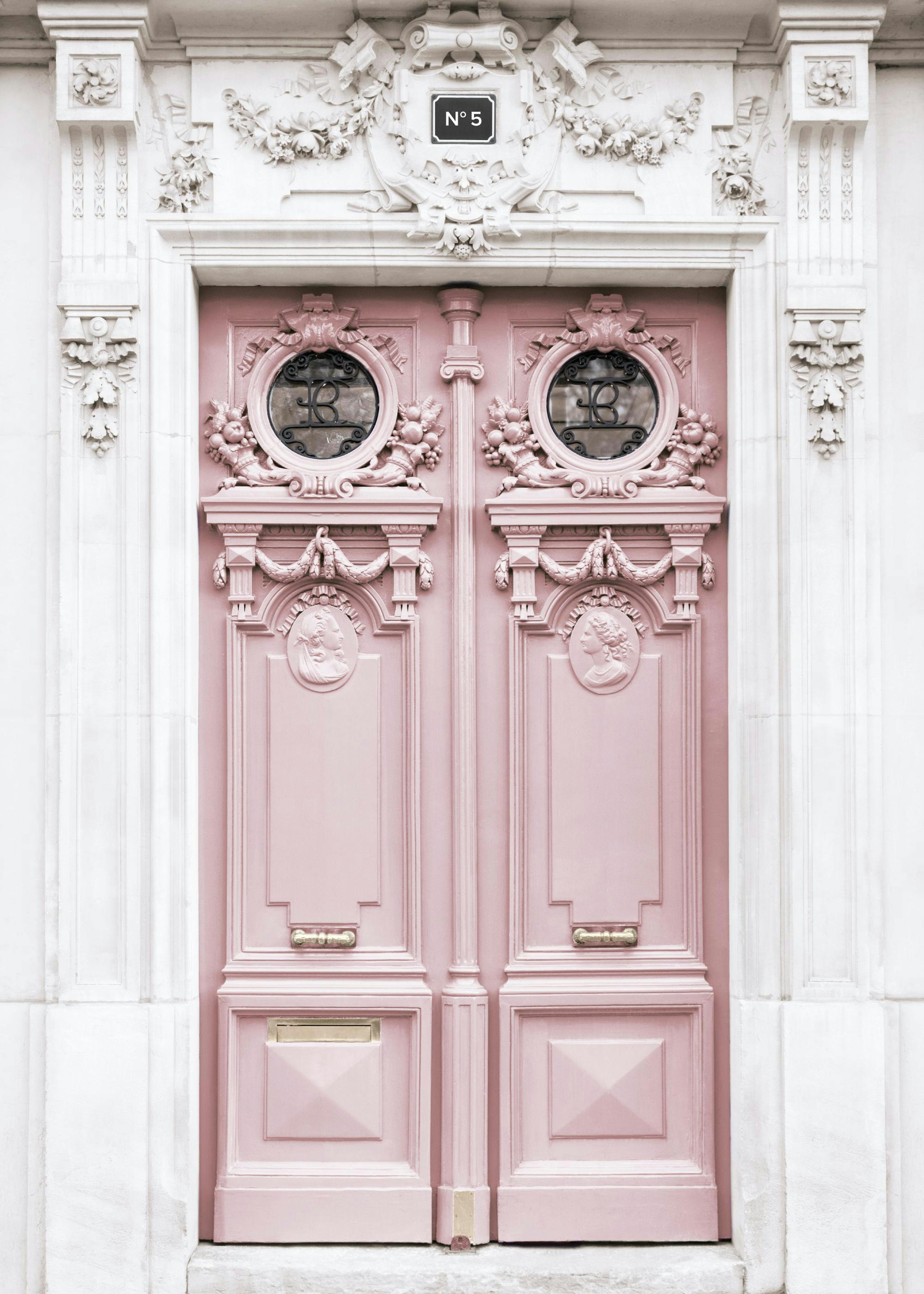 Pink Door Marble Poster 0