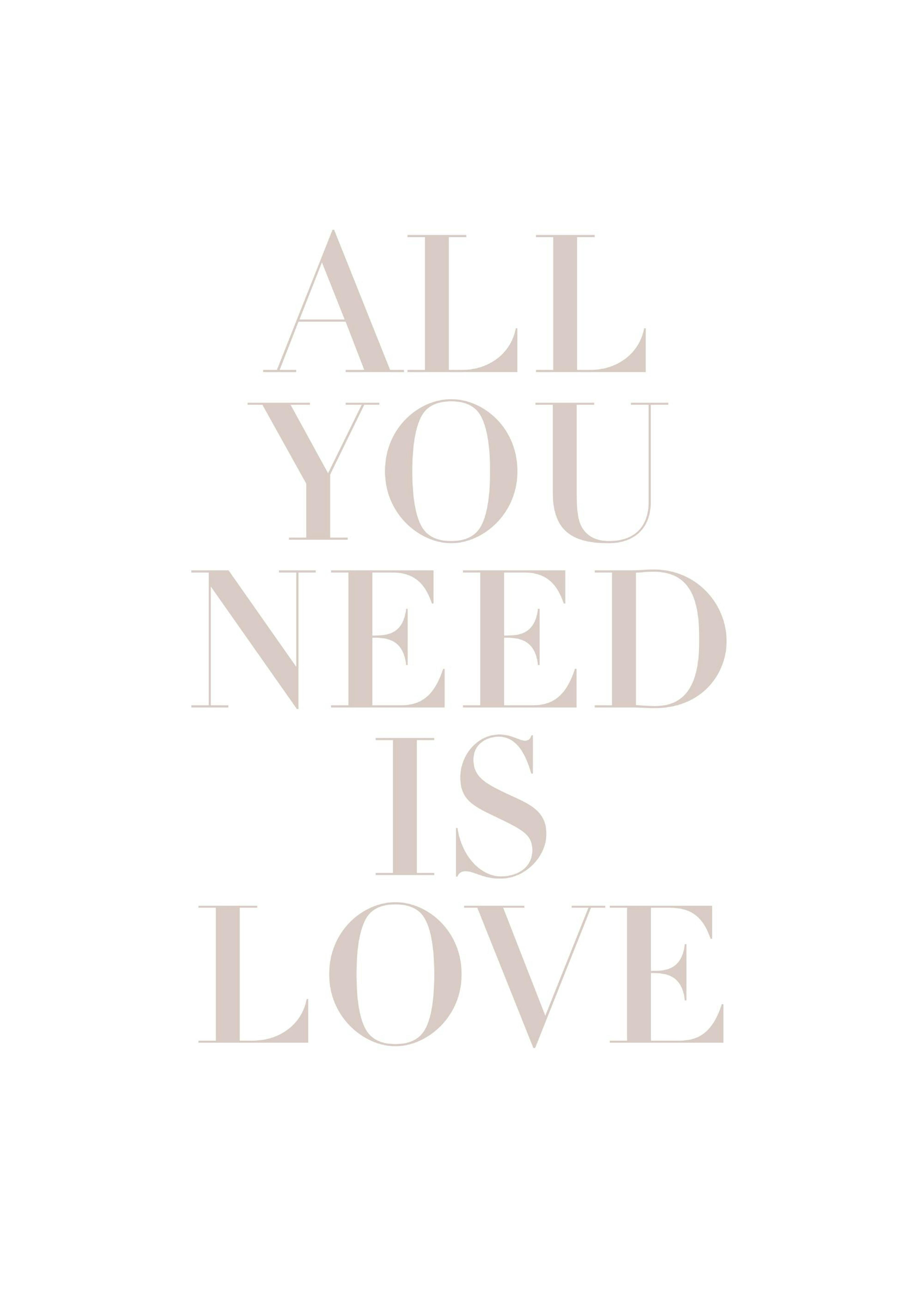 All You Need is Love Poster 0