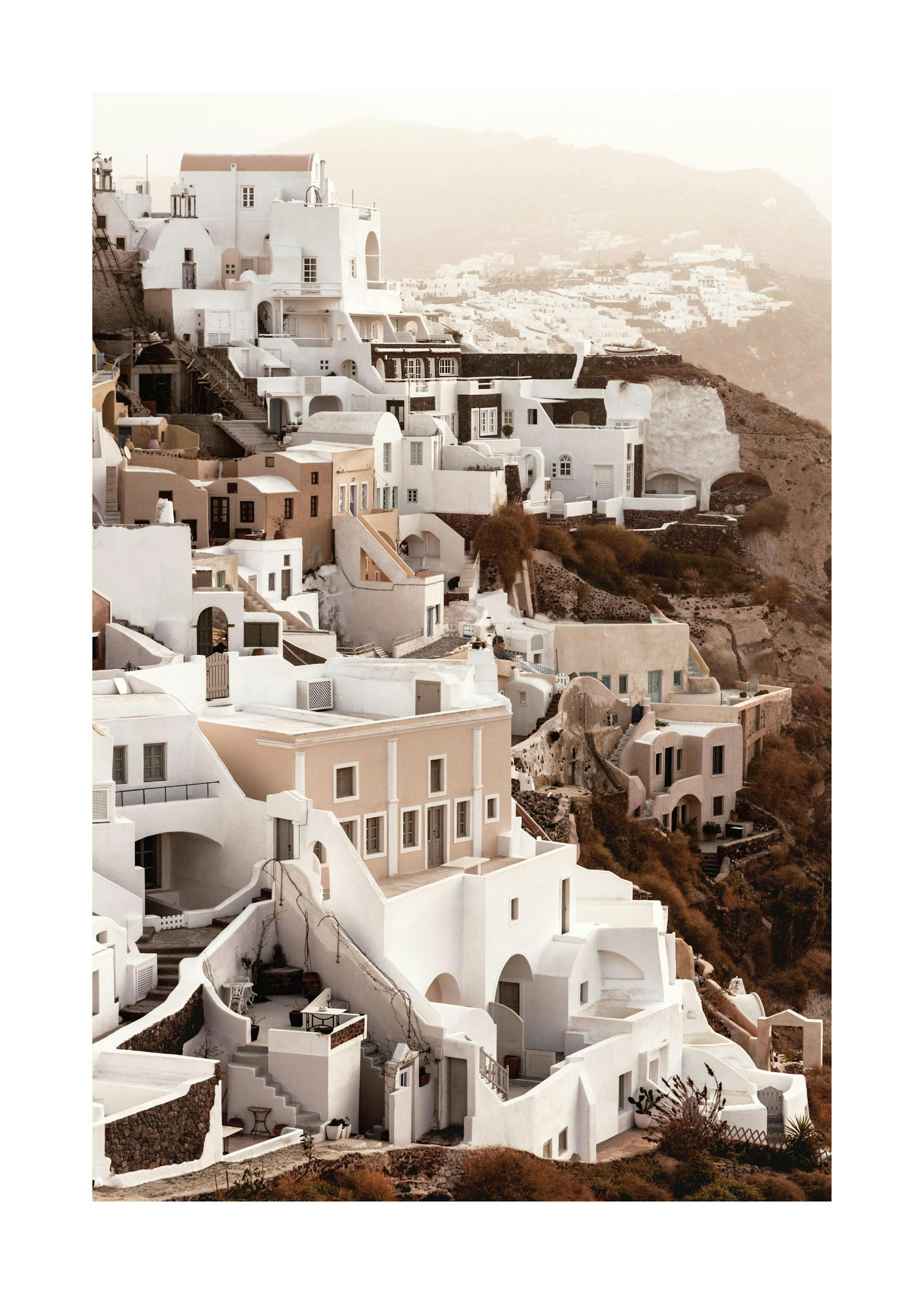 Le village d'Oia Poster thumbnail