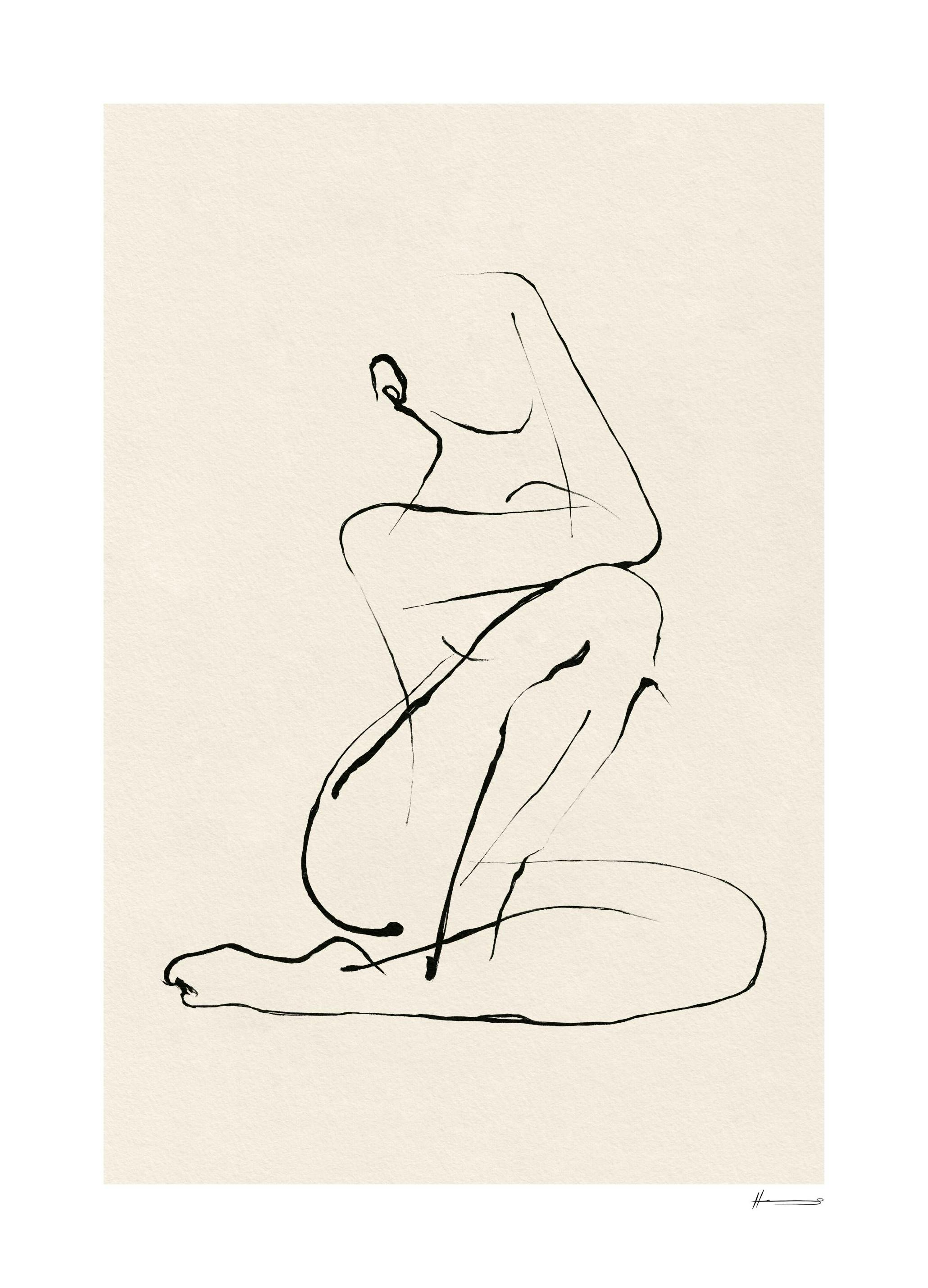 Plakat Kobieca Sylwetka (21x30 cm) - Poster Store