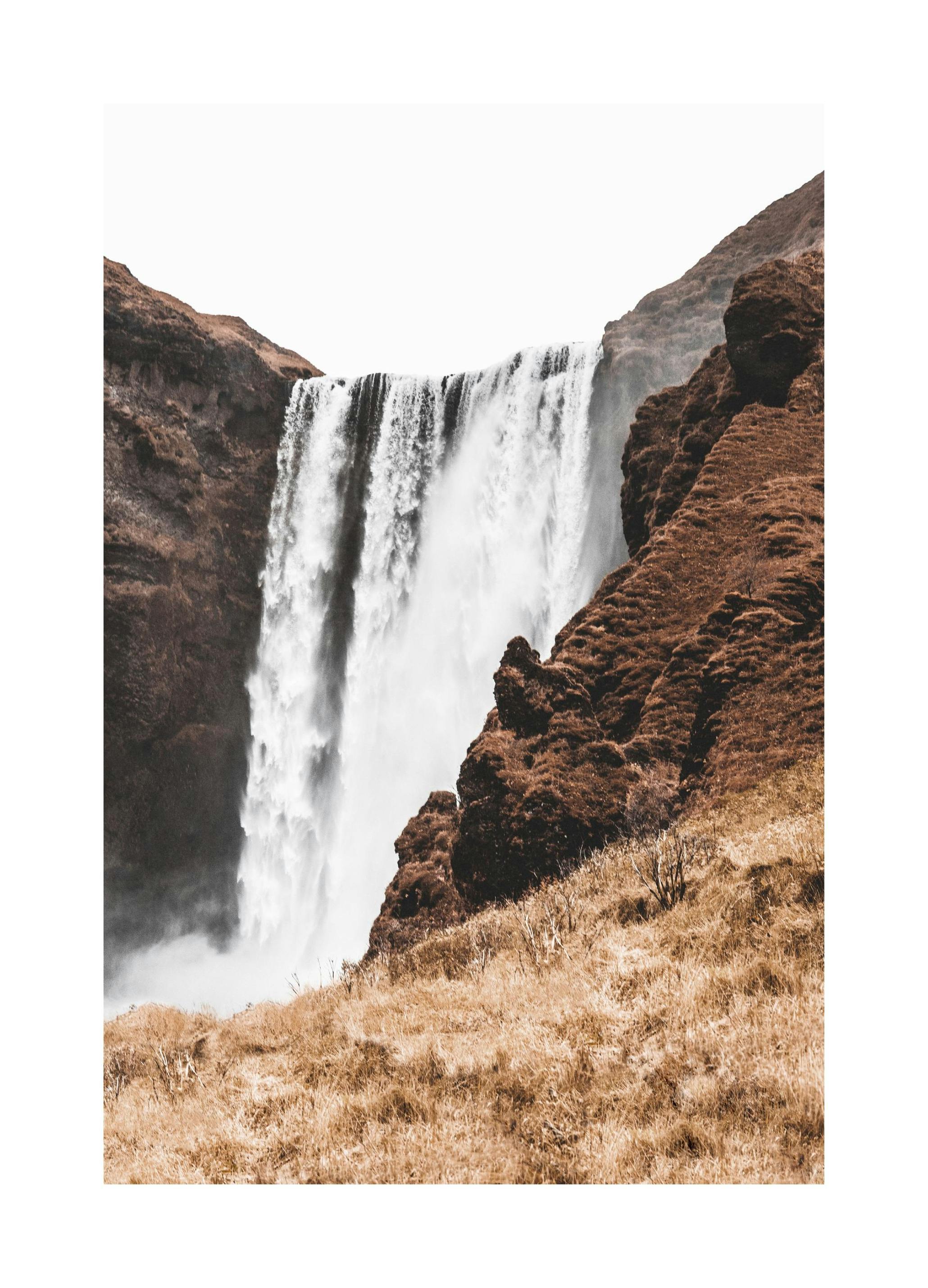 Cascade Skogafoss Poster (50x70 cm) - Poster Store