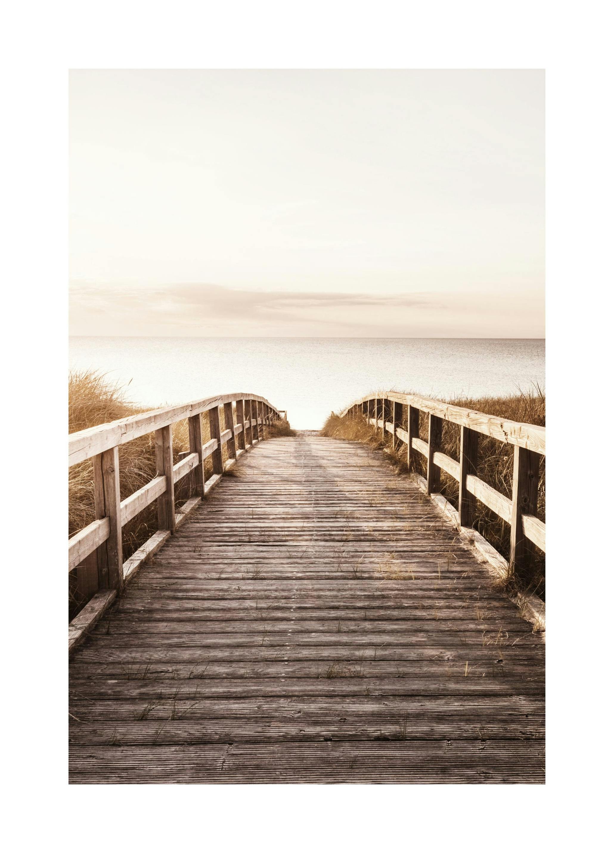 Pad naar het Strand poster (40x50 cm) - Poster Store