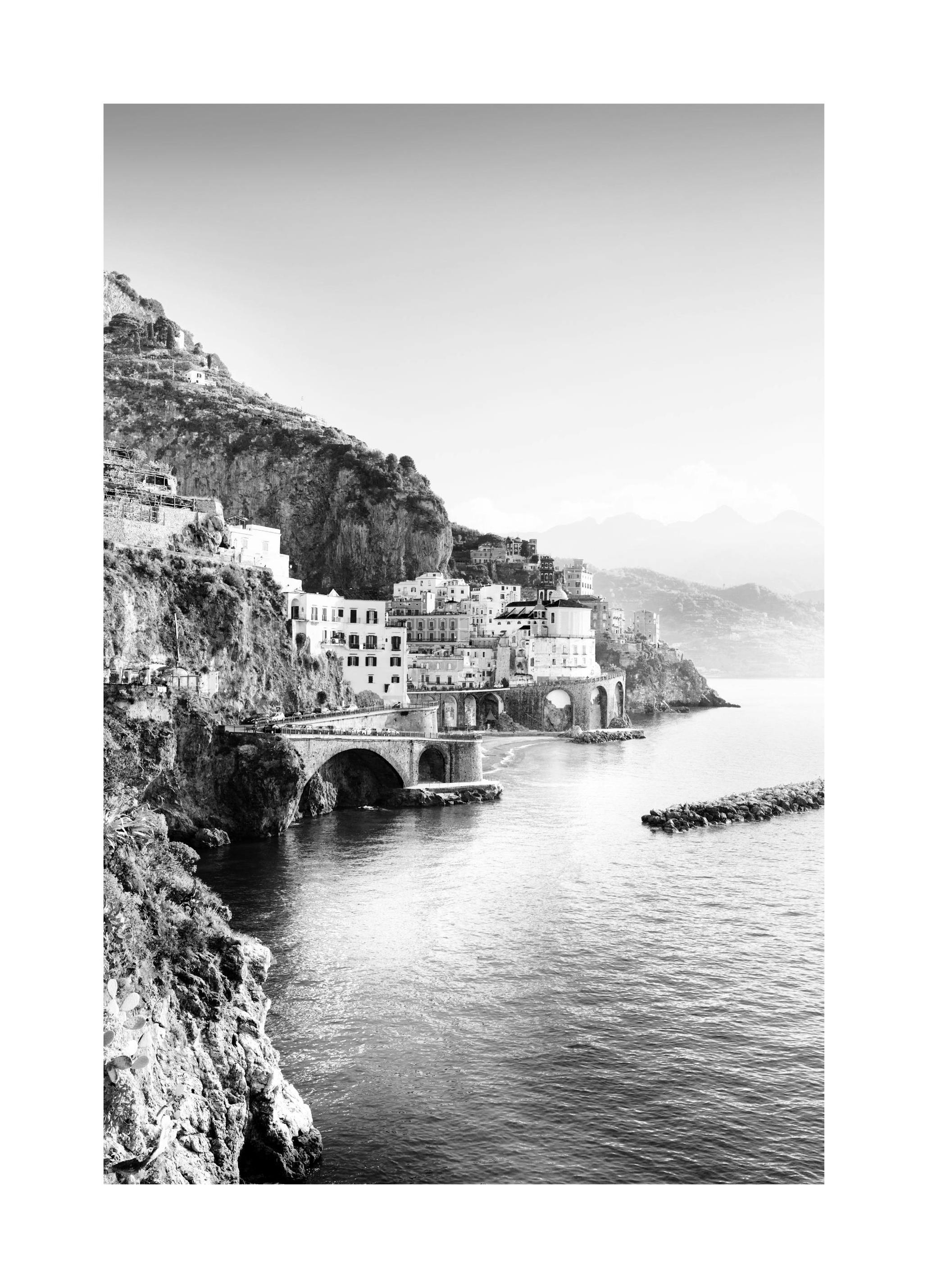 Amalfi Utsikt Poster (21x30 cm) - Poster Store