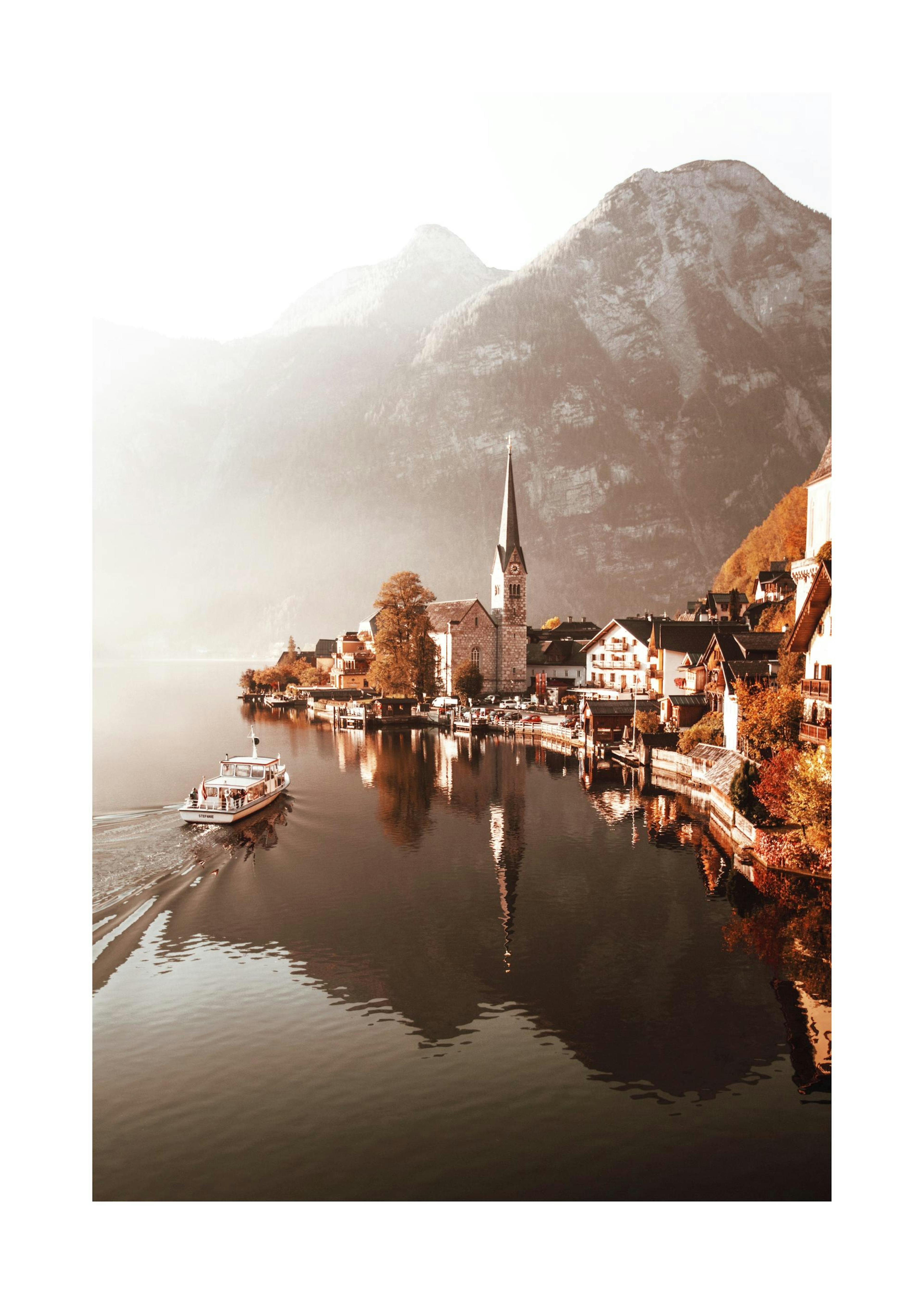 Village by Lake Poster 0