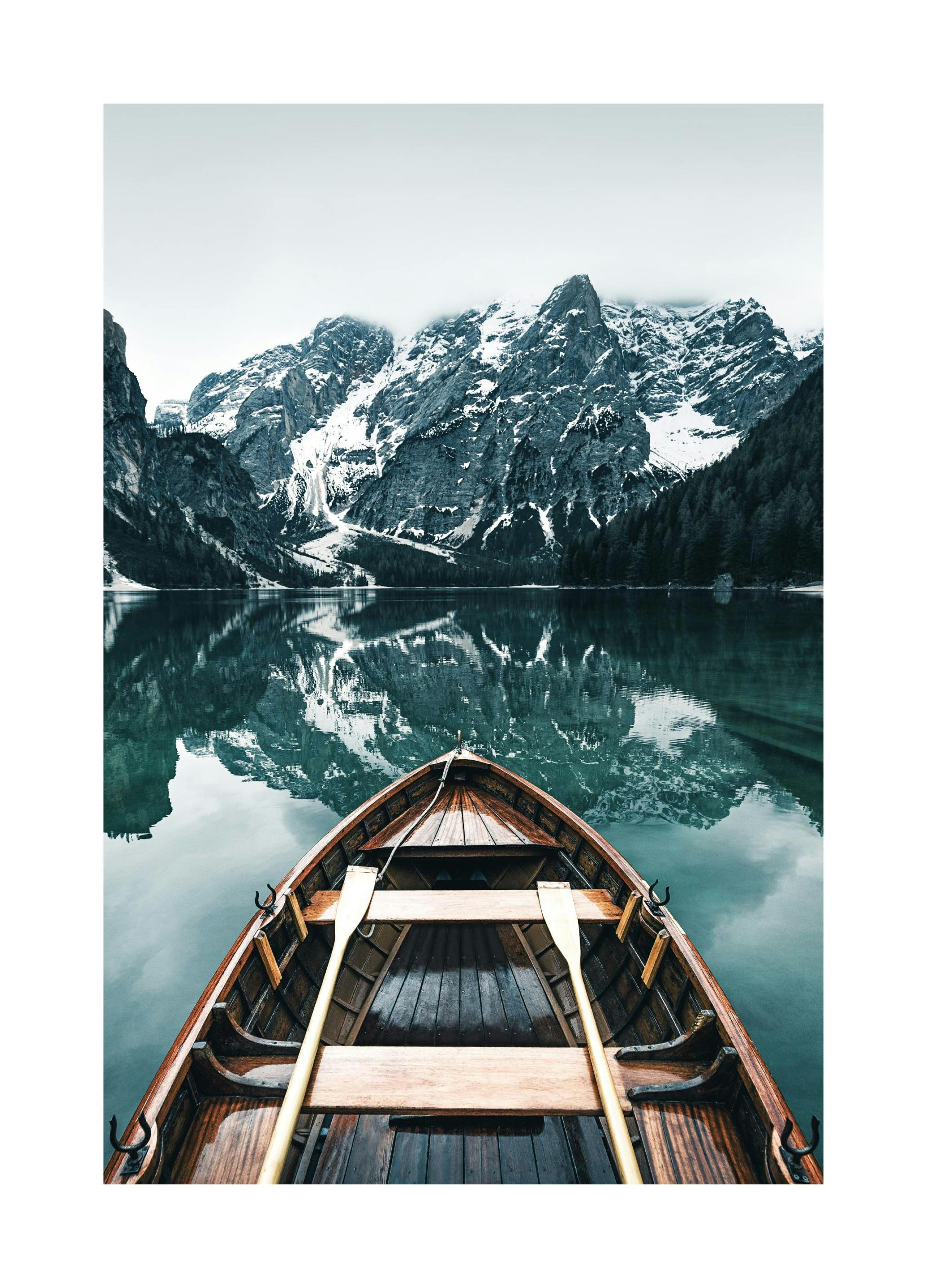 Houten Boot Poster (21x30 cm) - Poster Store