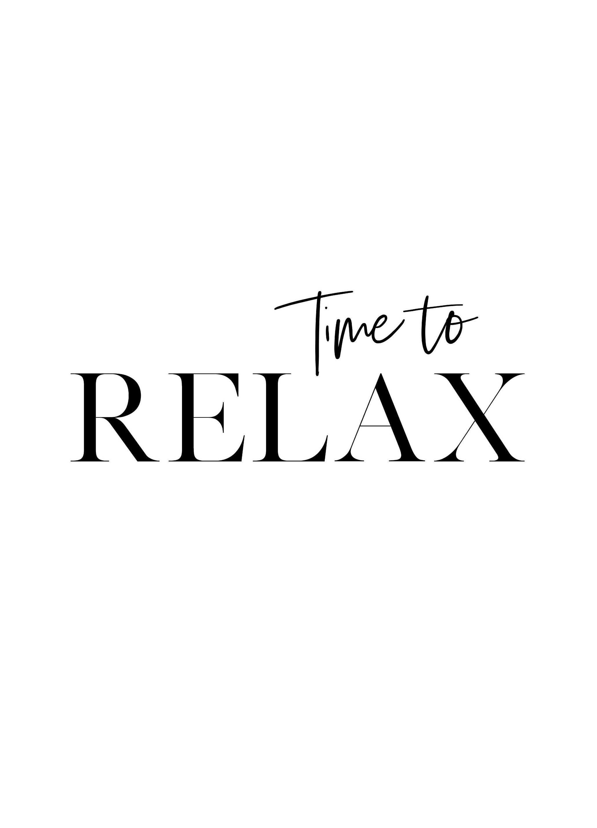 Time to Relax Poster (21x30 cm) - Poster Store