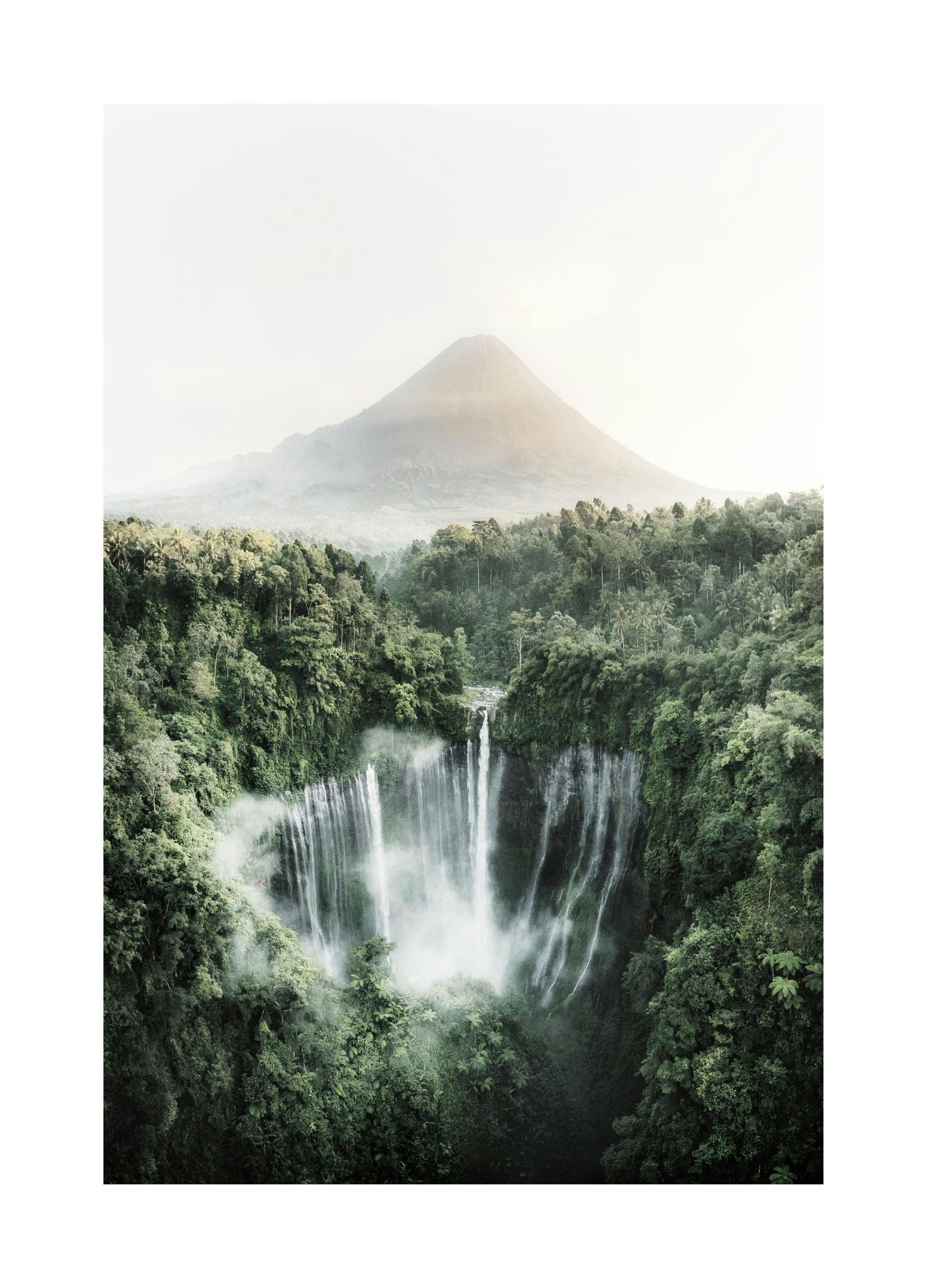 Tropiskt Vattenfall Poster (30x40 cm) - Poster Store