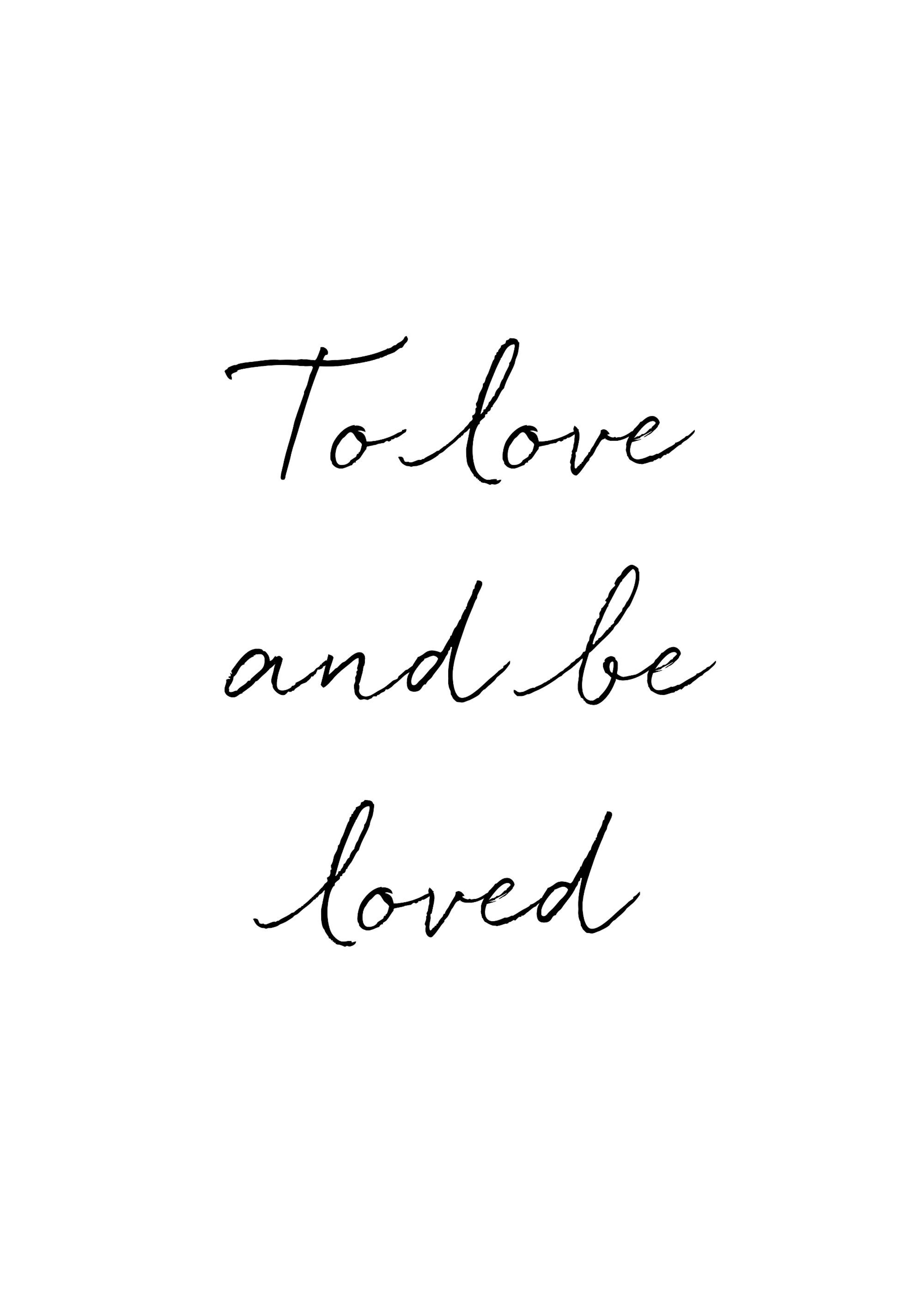 Poster To Love and Be Loved 0