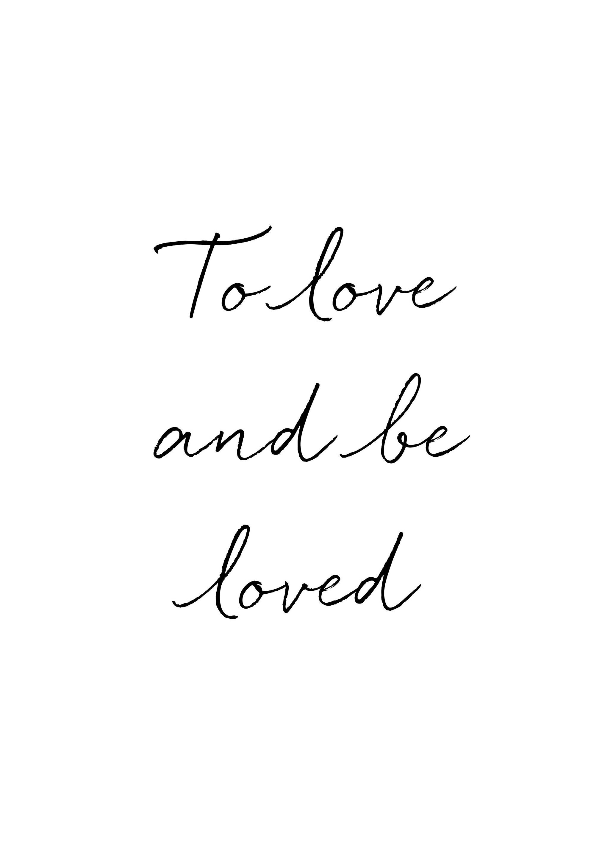 To Love and Be Loved Poster (21x30 cm) - Poster Store