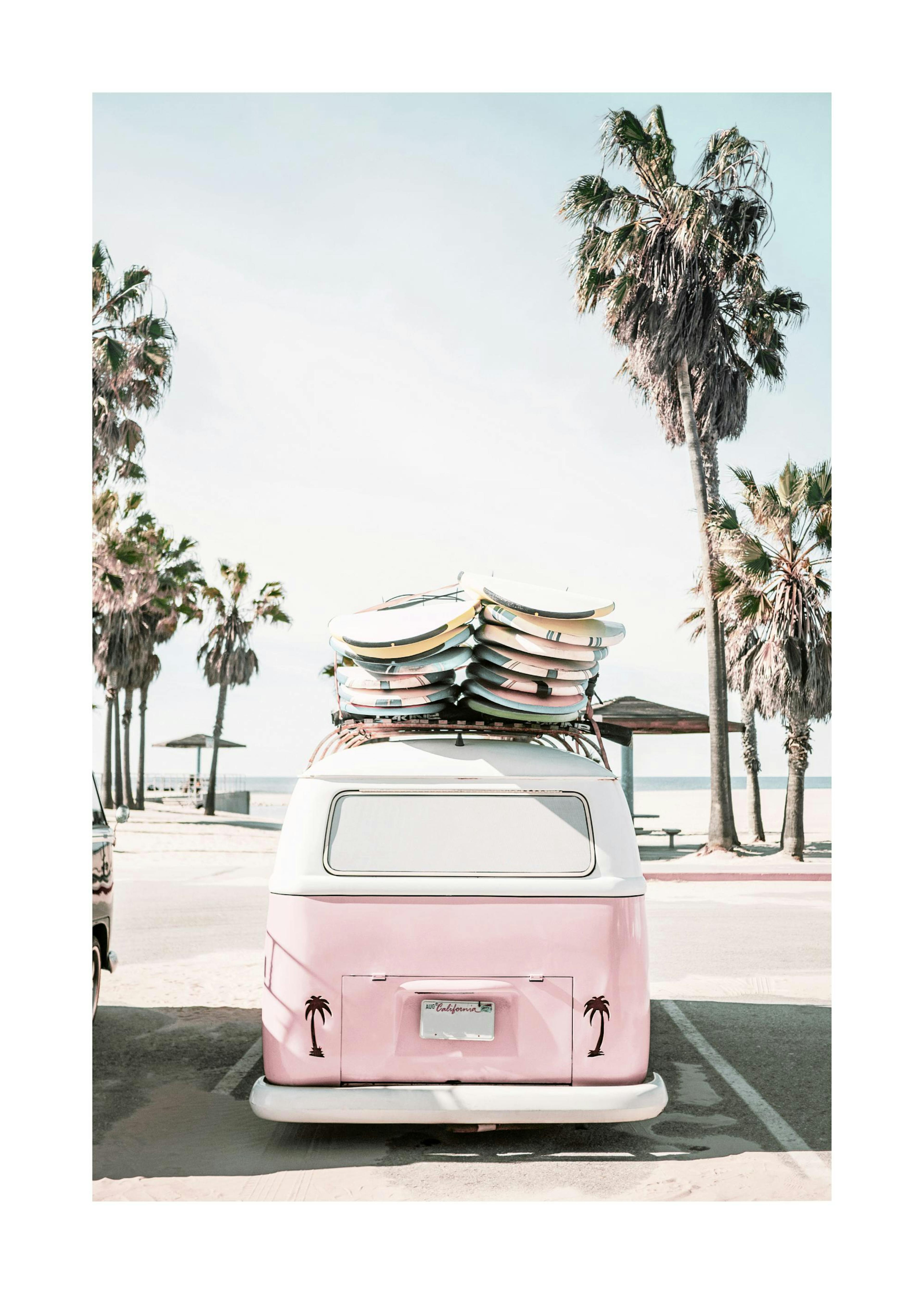 Kalifornian Surffiauto Juliste 0
