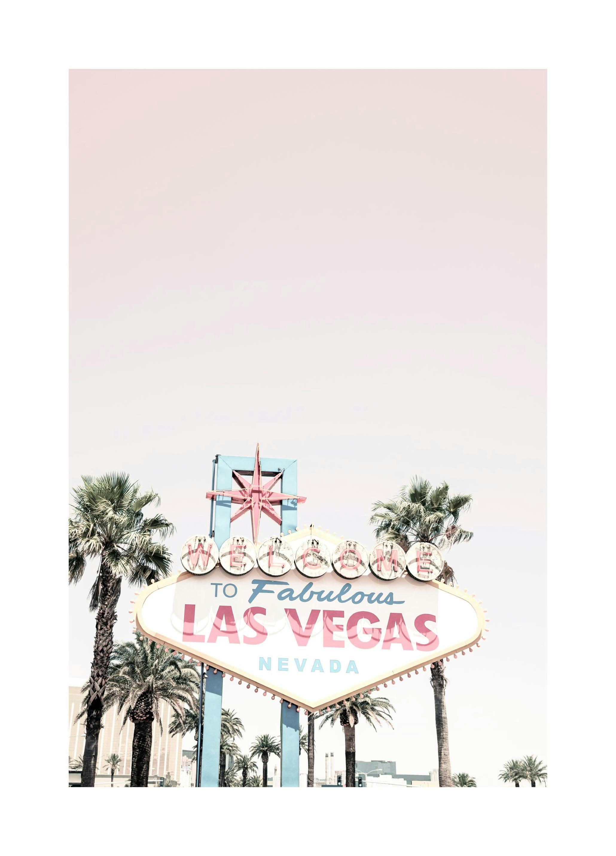 Las Vegas Skilt Poster (50x70 cm) - Poster Store