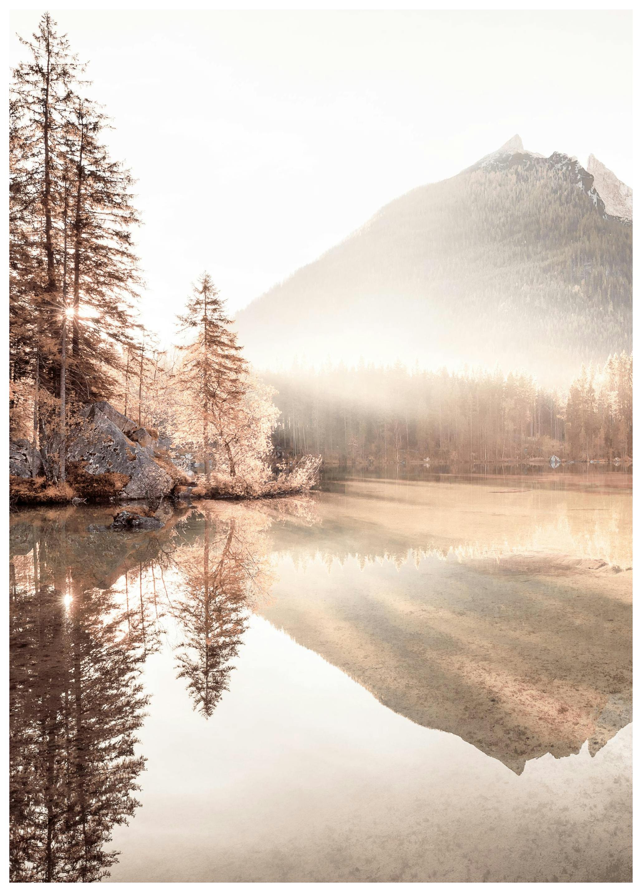 Lever de Soleil Brumeux Poster (50x50 cm) - Poster Store