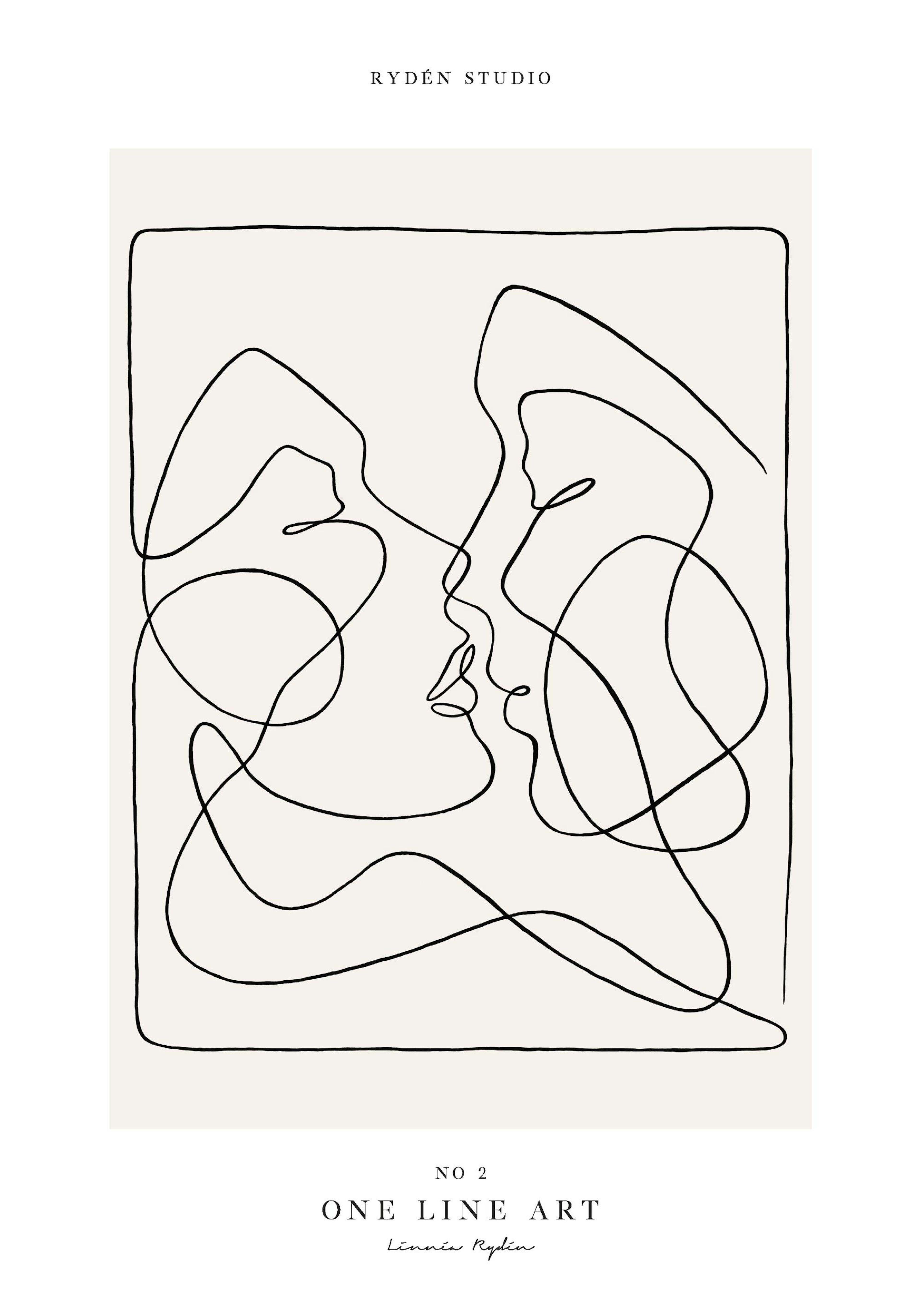 One Line Art No 2 Poster thumbnail