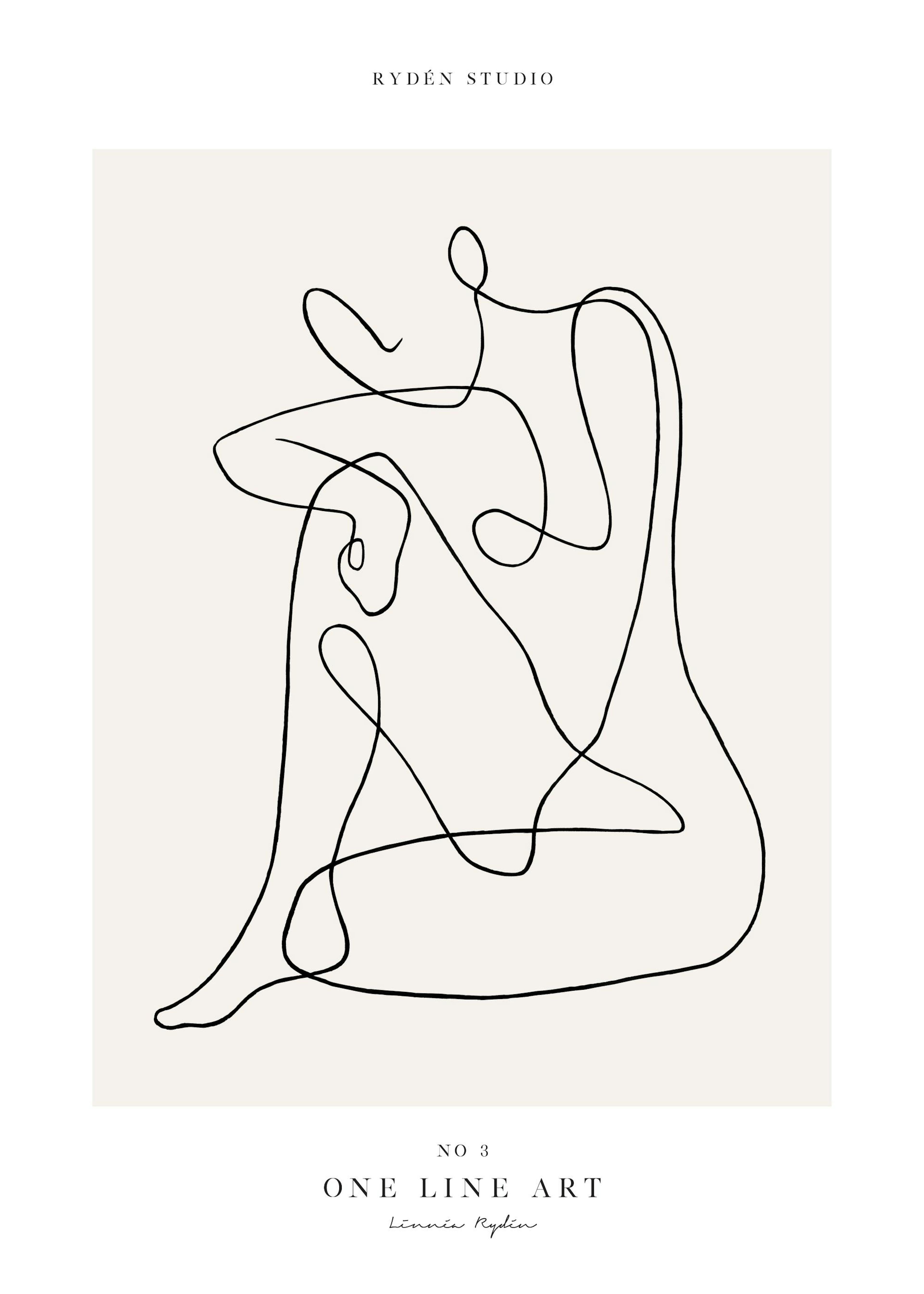 Poster One Line Art No 3 0