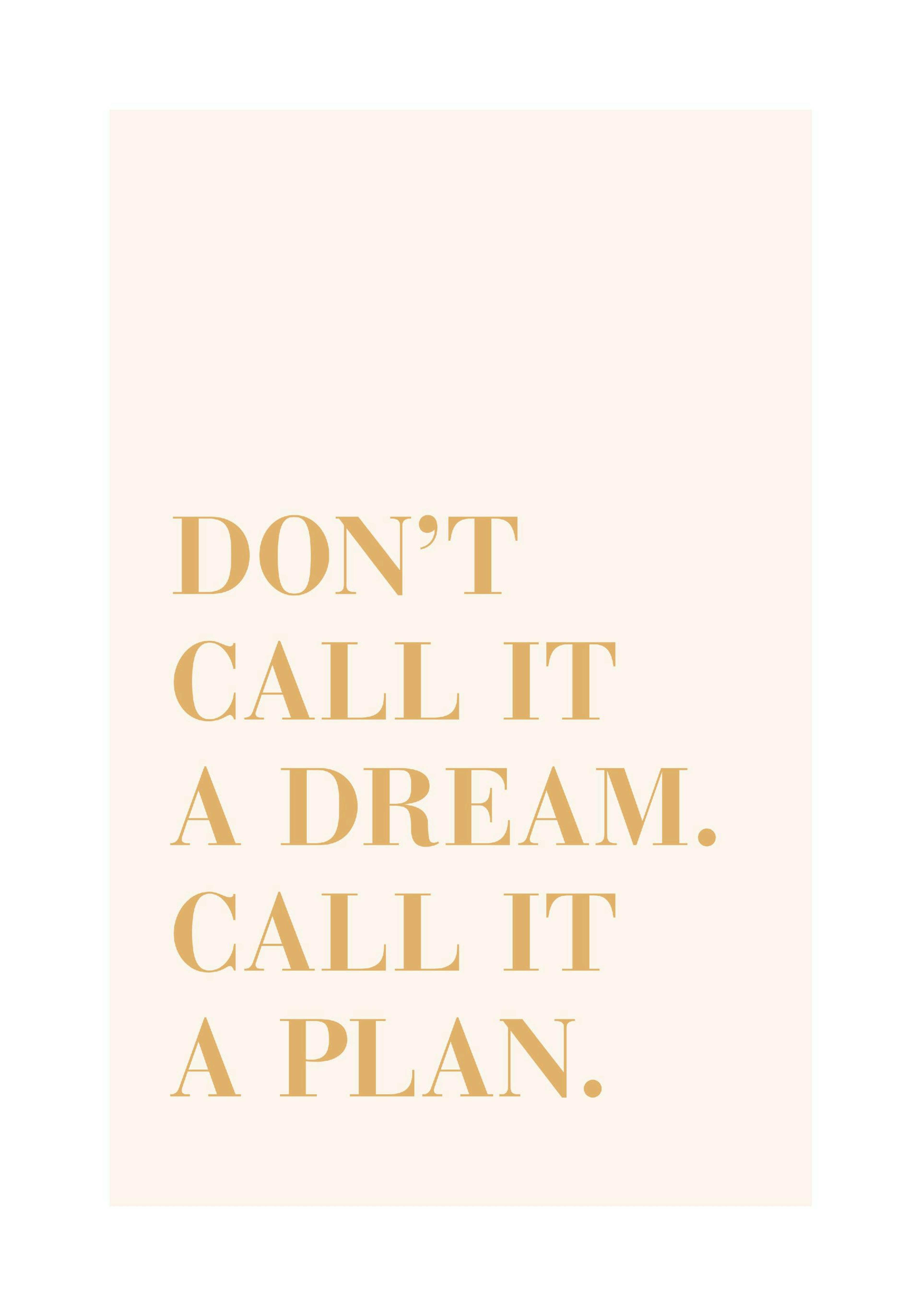 Call It a Plan Poster thumbnail