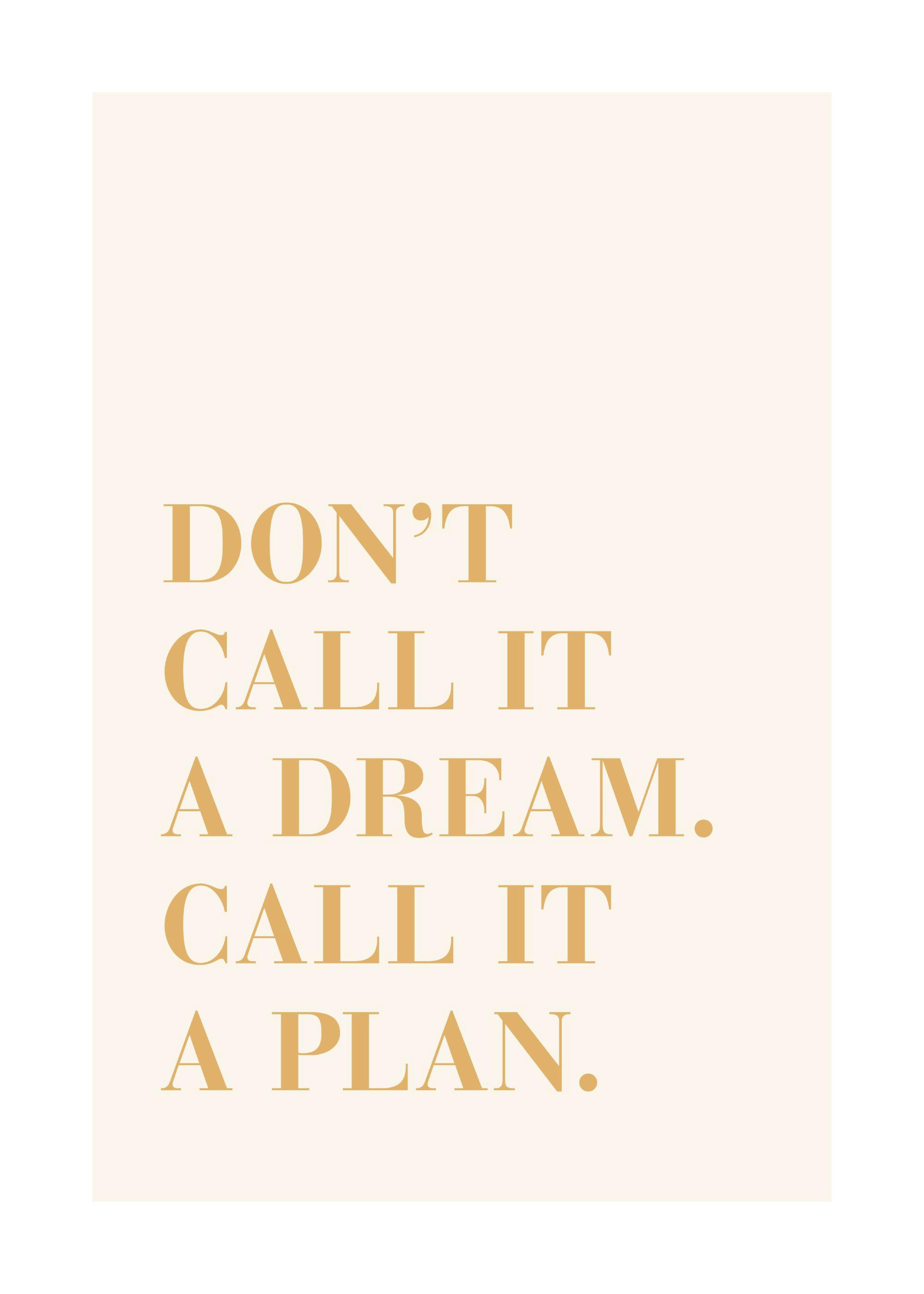Call It a Plan Poster 0