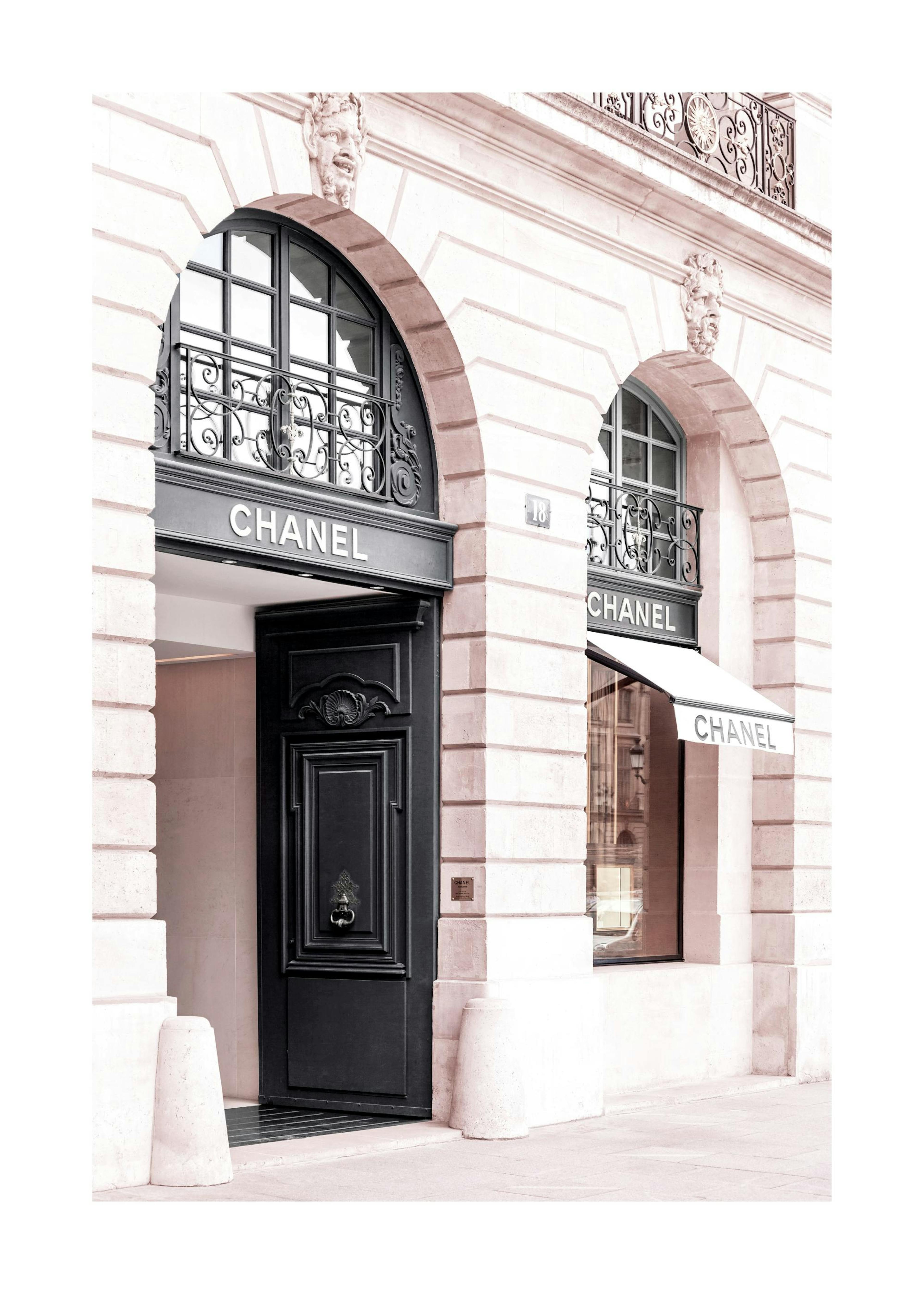 Tienda Chanel Rosa Póster 0