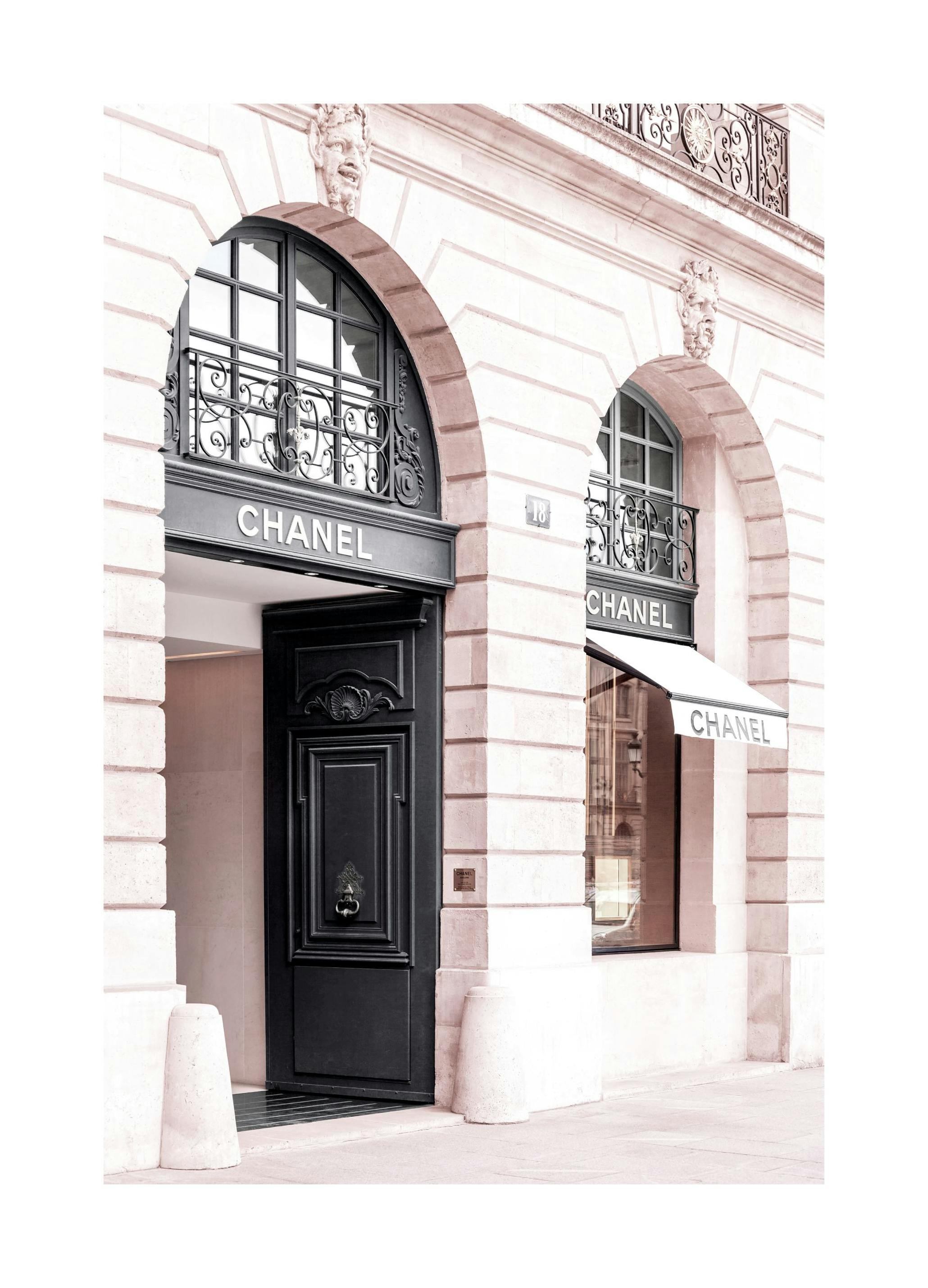 Boutique Chanel Rose Poster (21x30 cm) - Poster Store