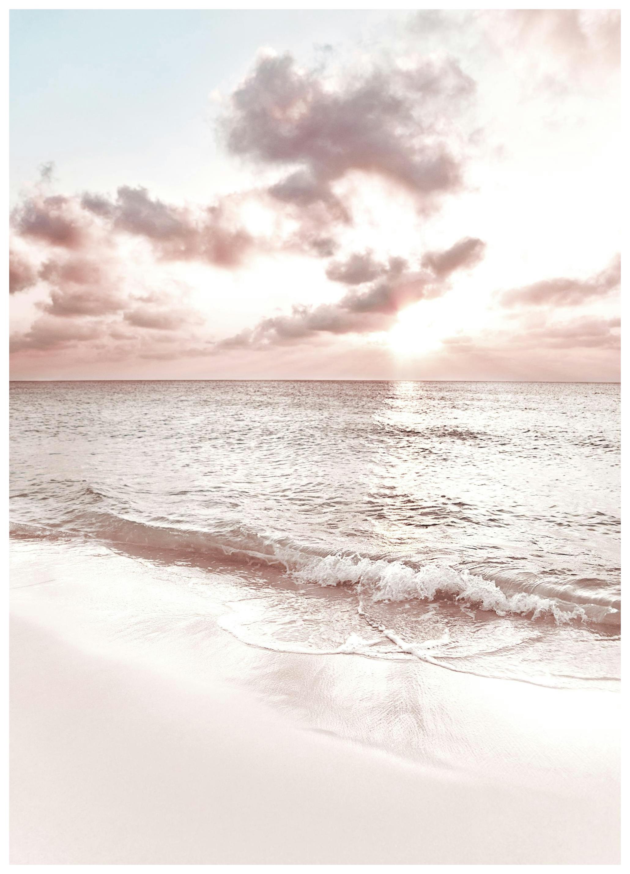 Pastelli Auringonlasku Juliste (40x50 cm) - Poster Store